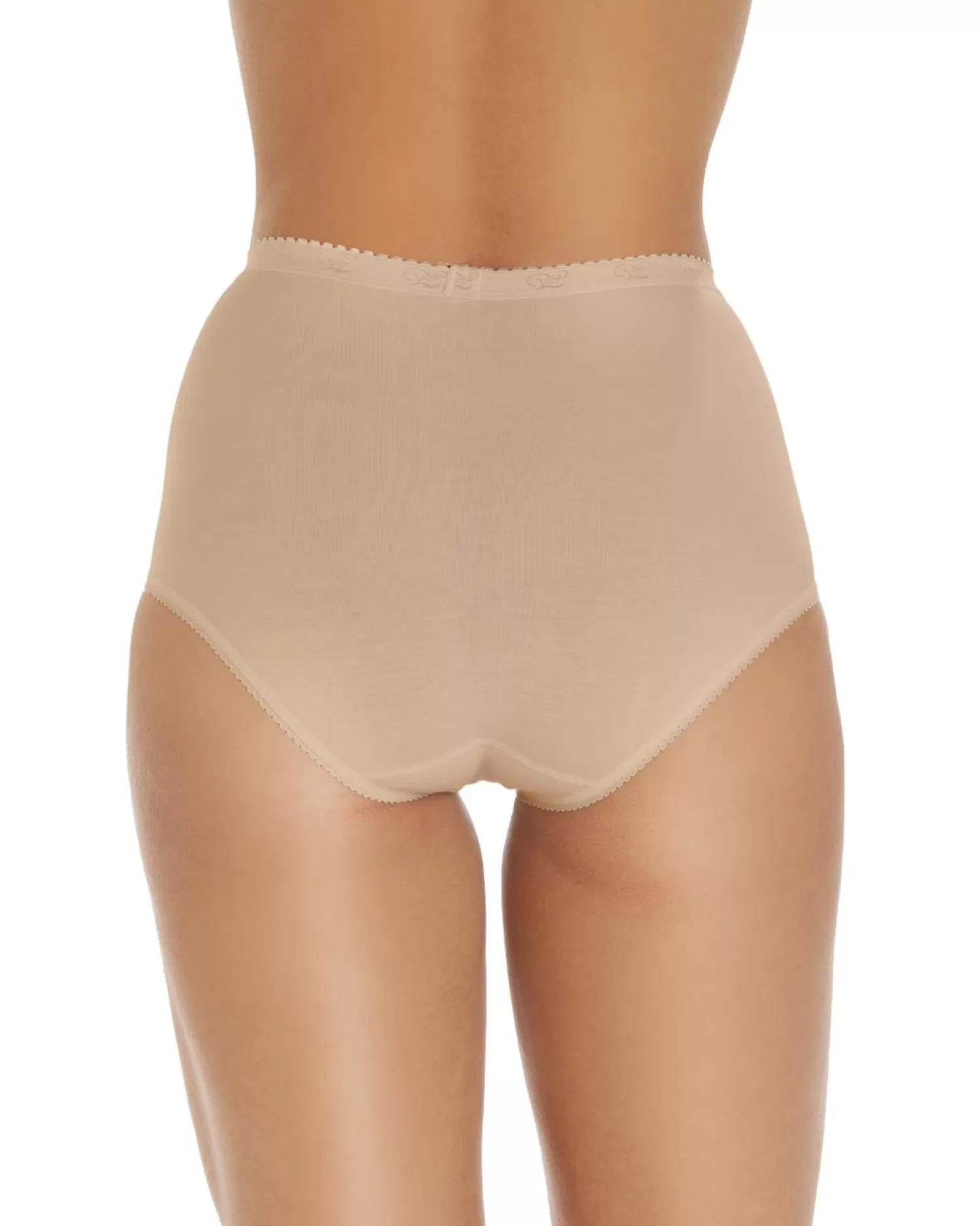 Wysteria Lane Knickers | 3 Pairs Maxi Classic Brief - Beige