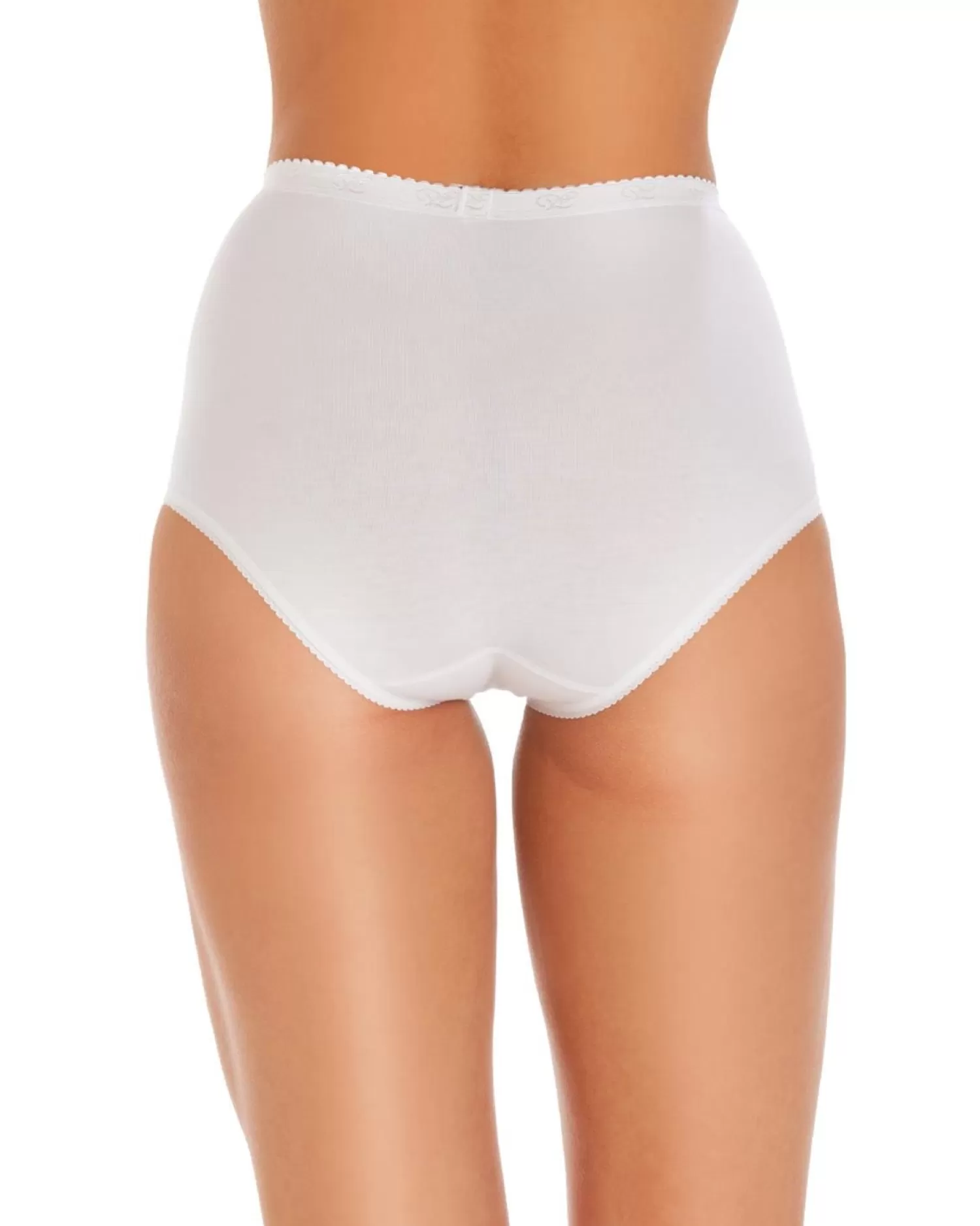 Wysteria Lane Knickers | 3 Pairs Maxi Classic Brief - White