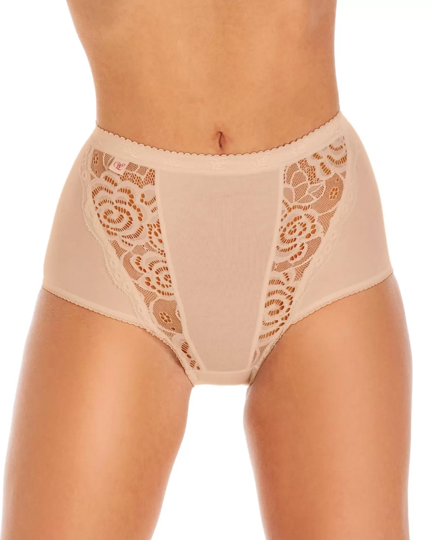 Wysteria Lane Knickers | 3 Pairs Maxi Lace Brief - Beige