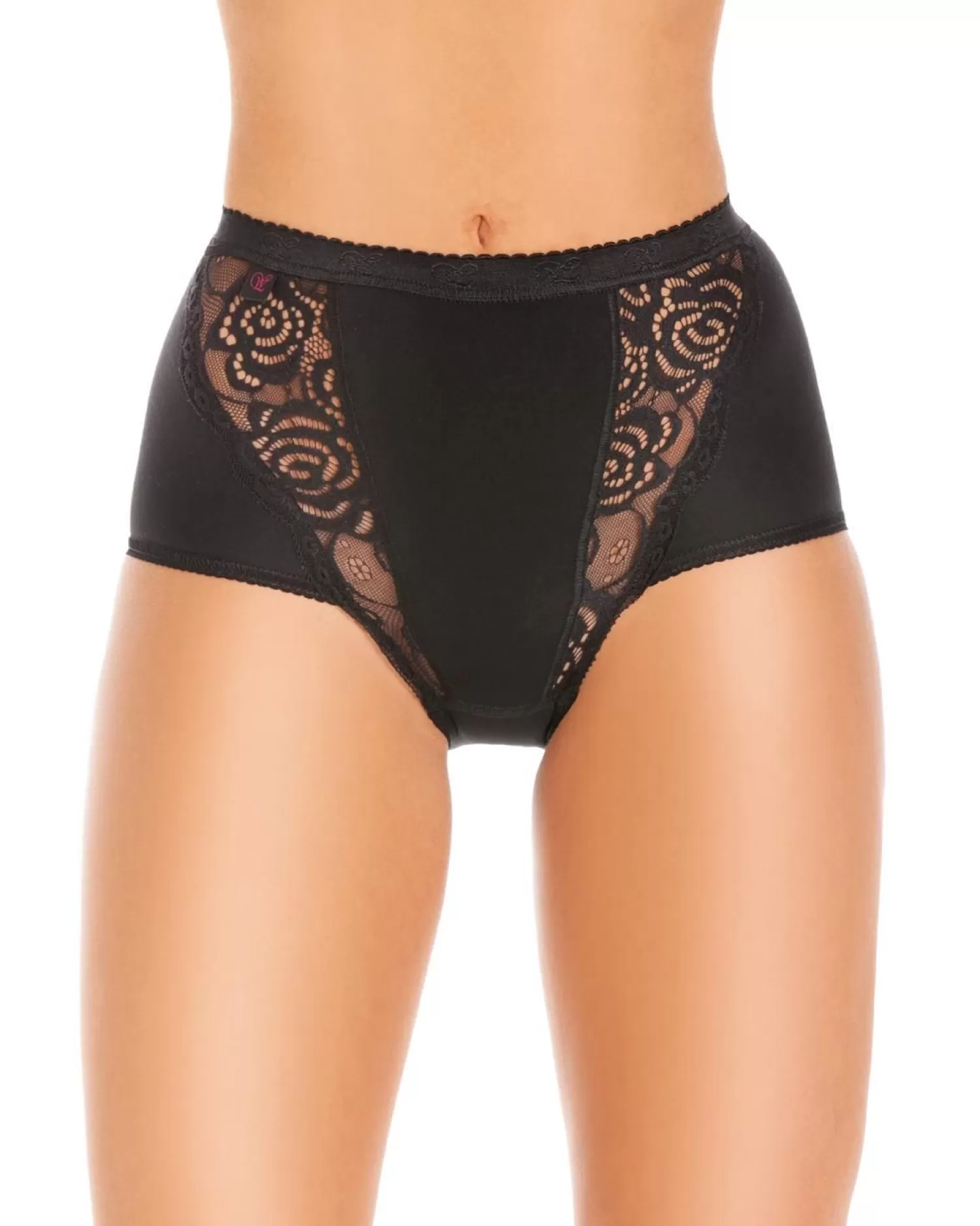 Wysteria Lane Knickers | 3 Pairs Maxi Lace Brief - Black