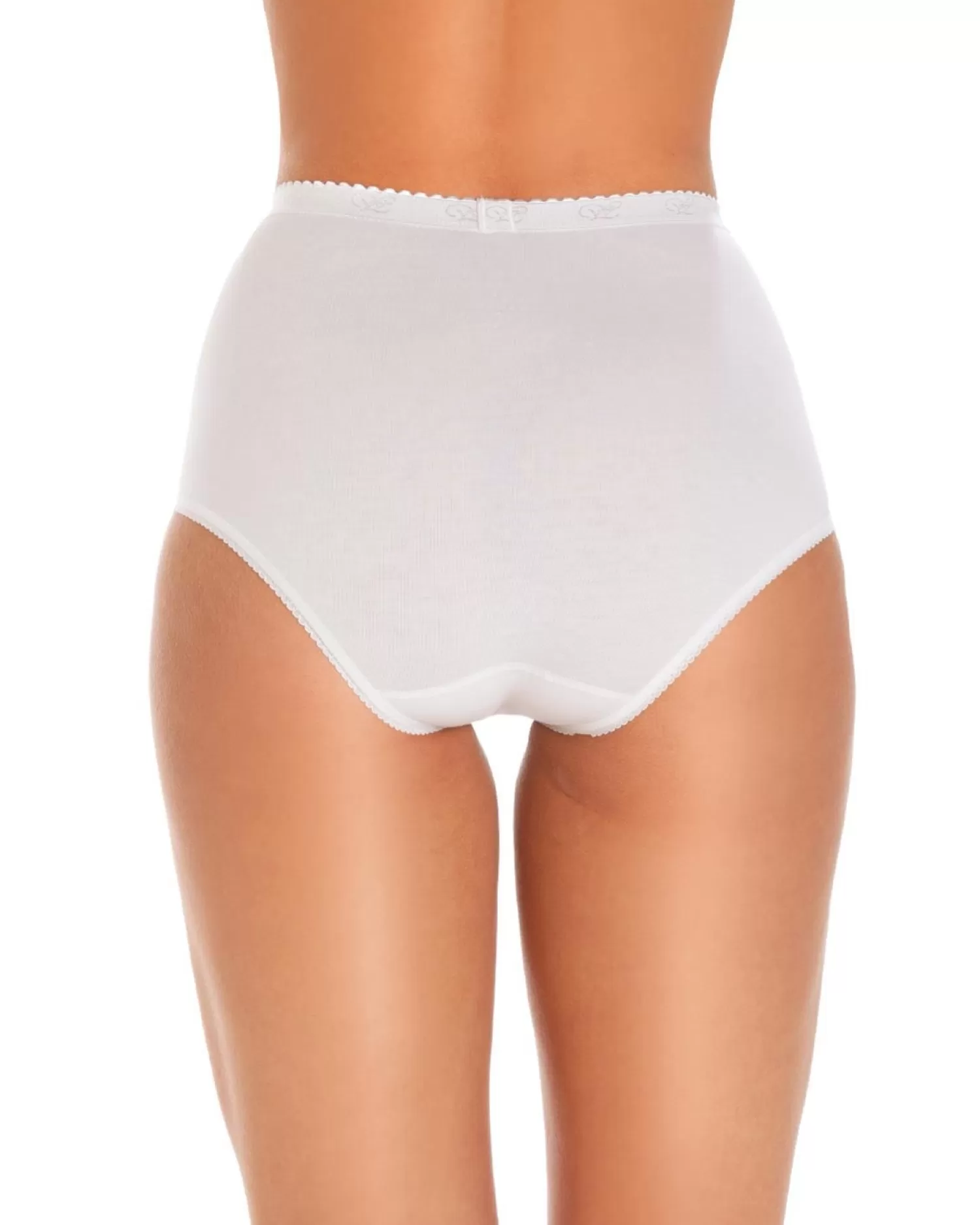 Wysteria Lane Knickers | 3 Pairs Maxi Lace Brief - White