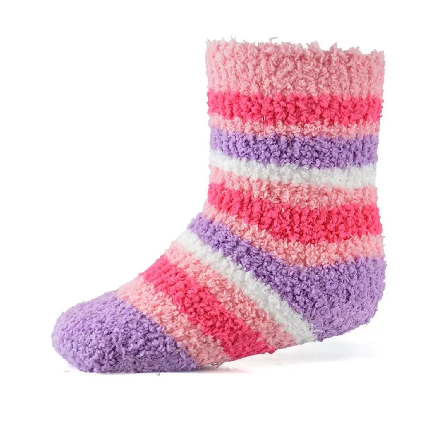 Kids Snuggle Shop 4 Pairs Baby Girls Pink Stripe Cosy Socks