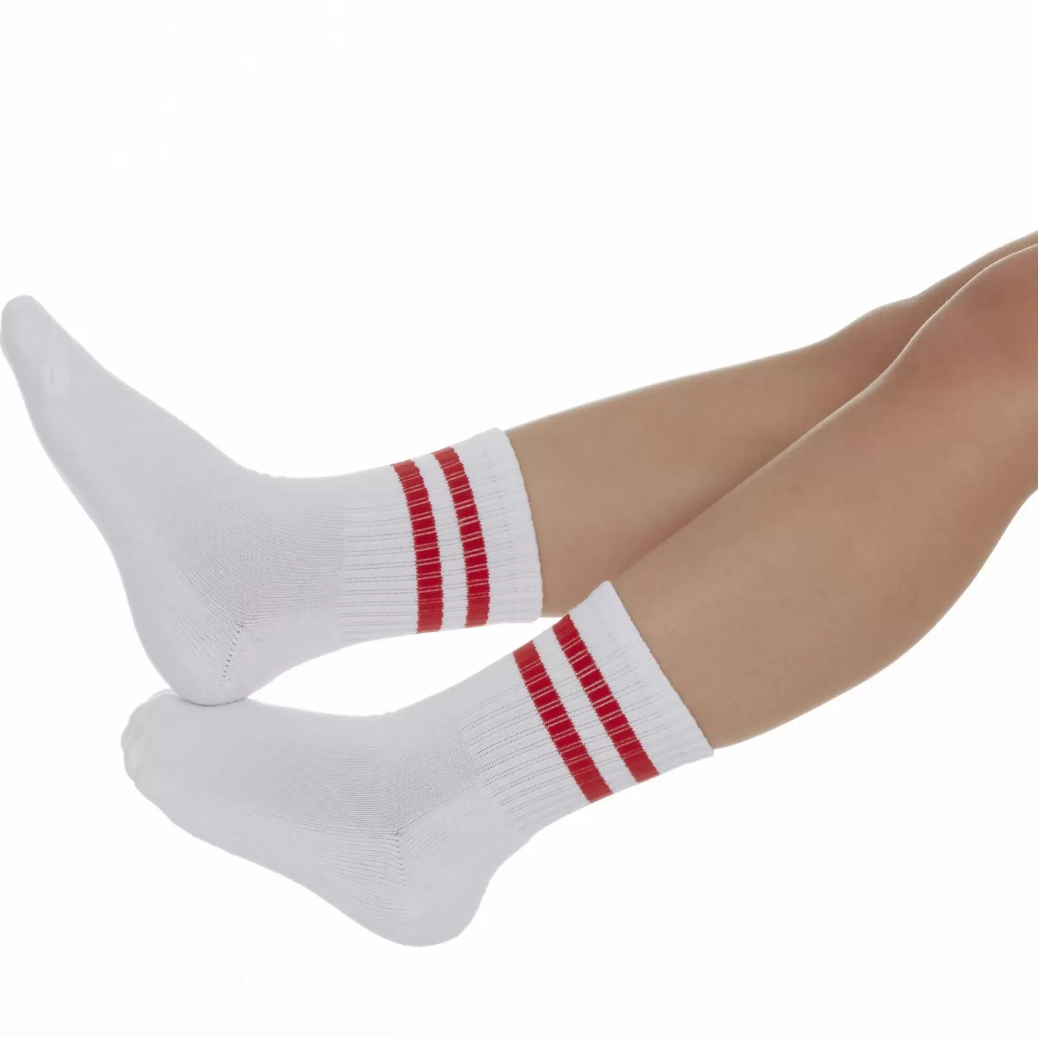 Kids Street Essentials 6 Pairs Kids Ribbed Stripe Sport Socks