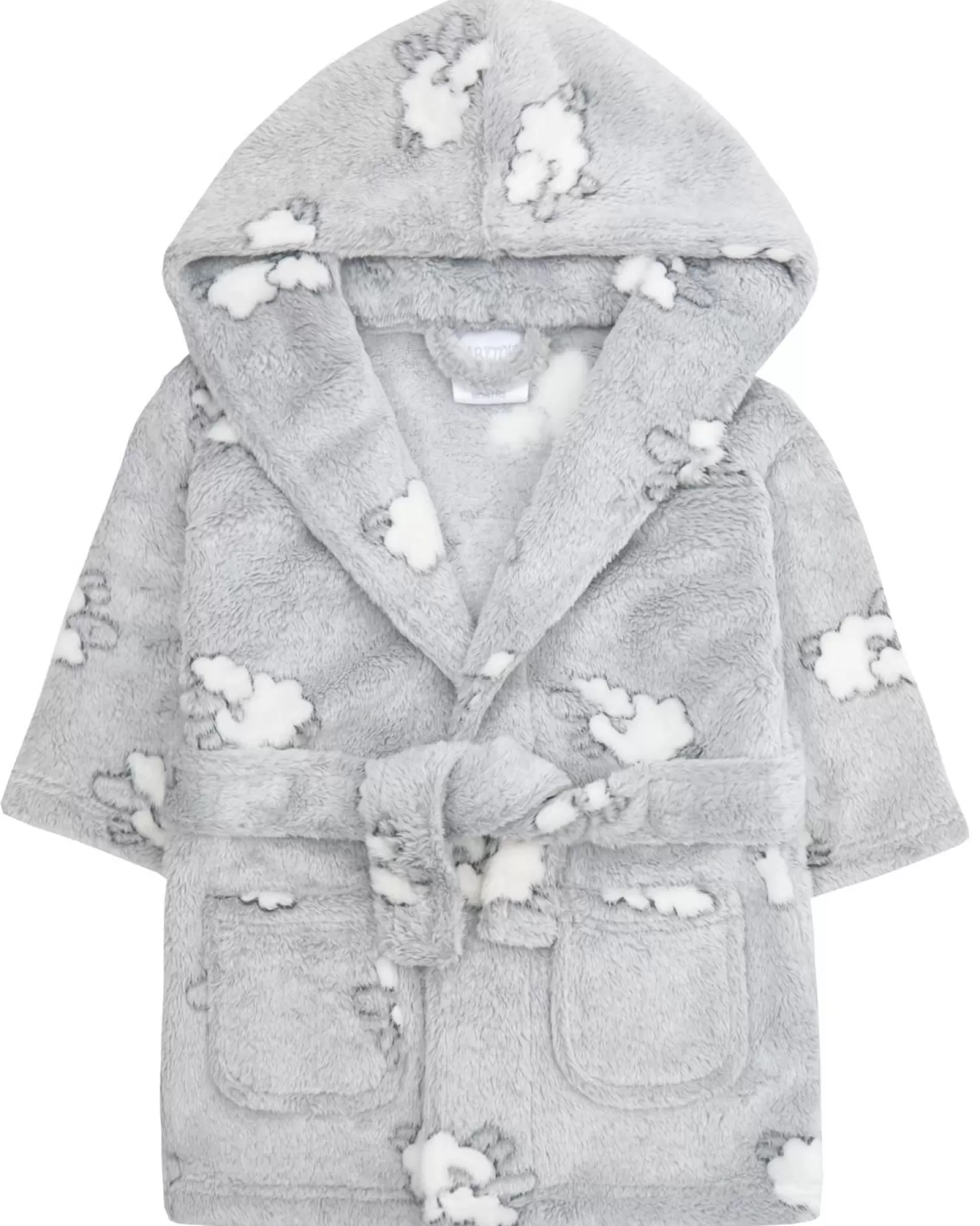 Kids Babytown Baby Lamb Print Fleece Robe