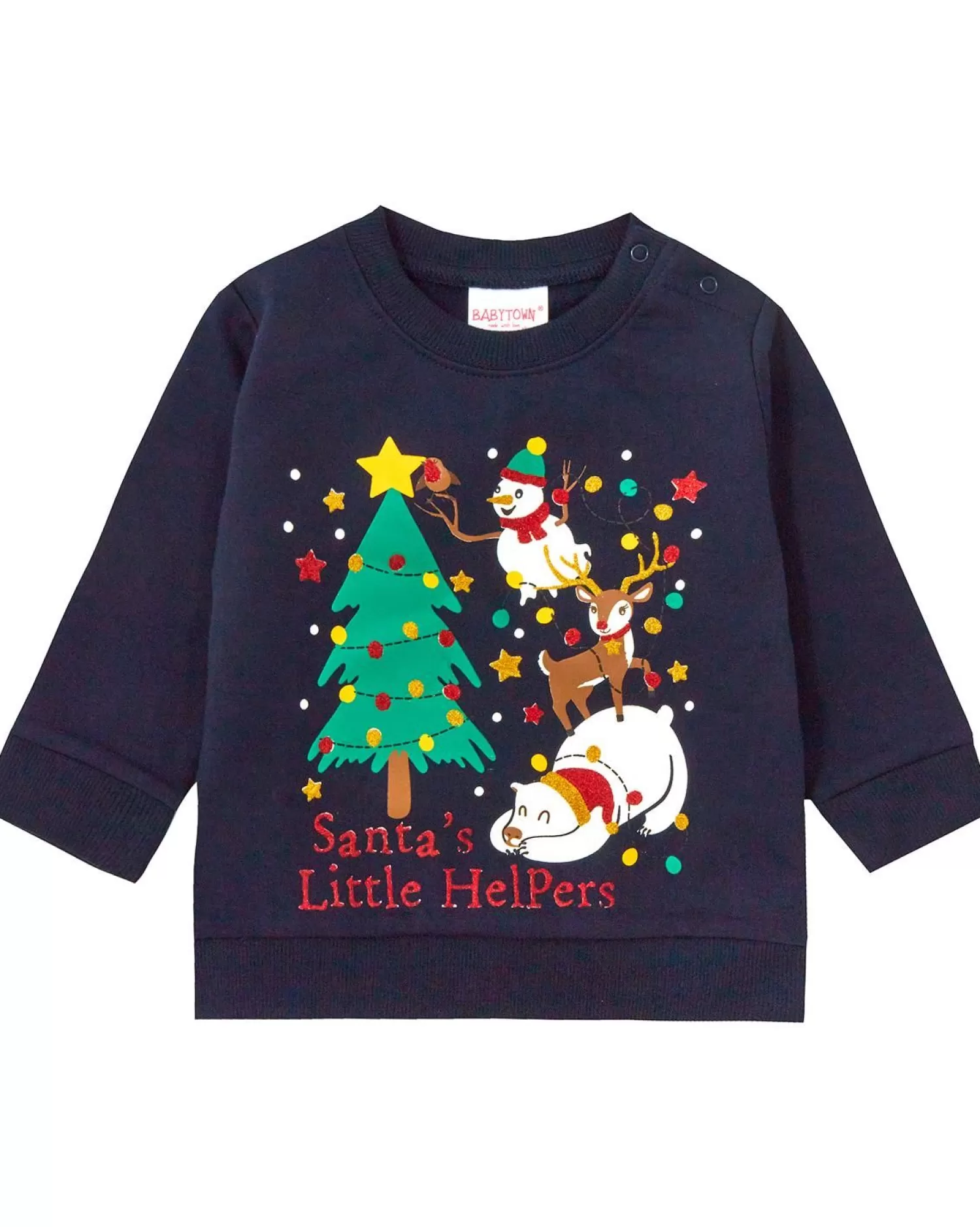 Kids Babytown Baby Santa's Little Helpers Christmas Jumper