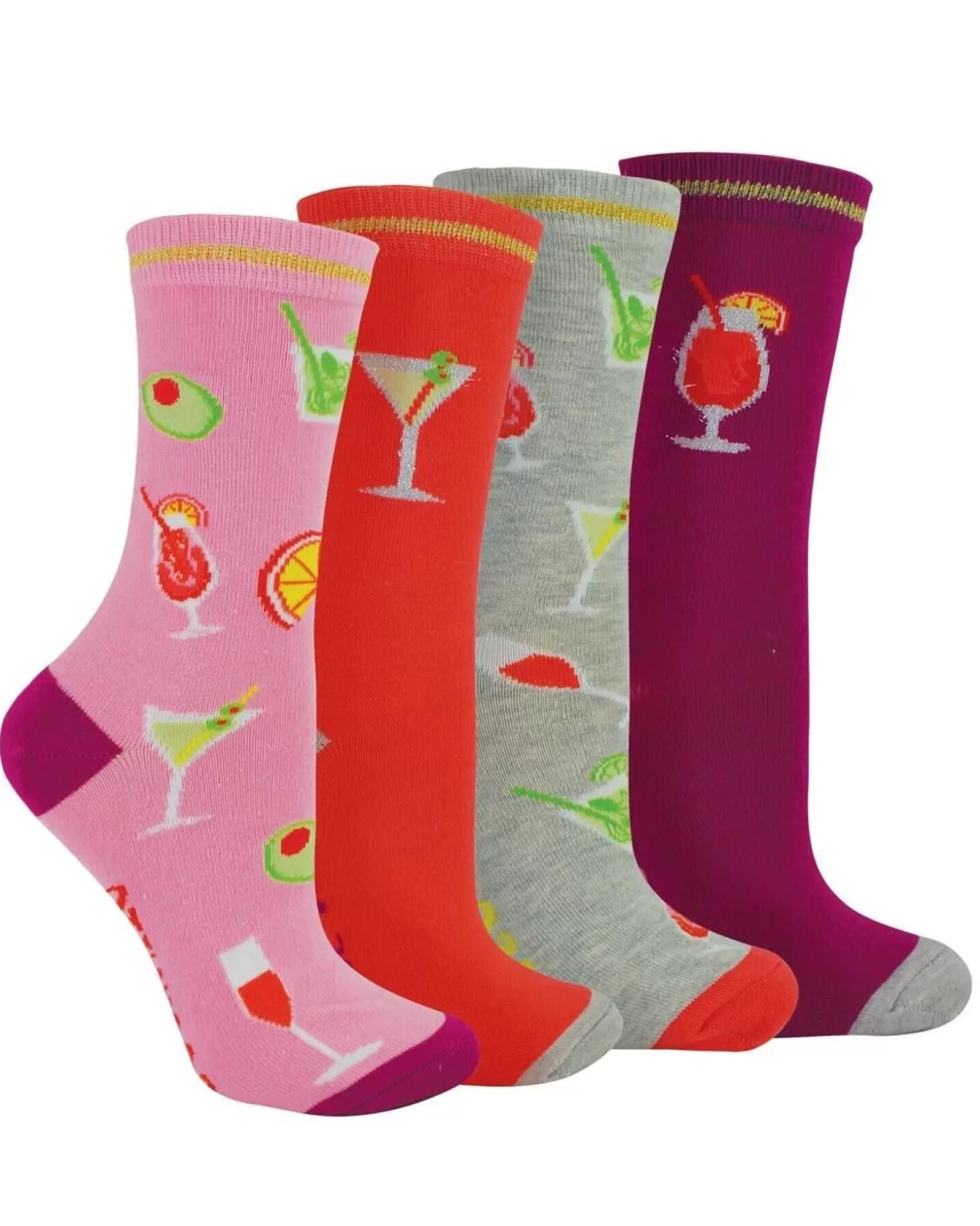 BOXT Socks Socks | Womens 4 Pack Cocktails Gift Set