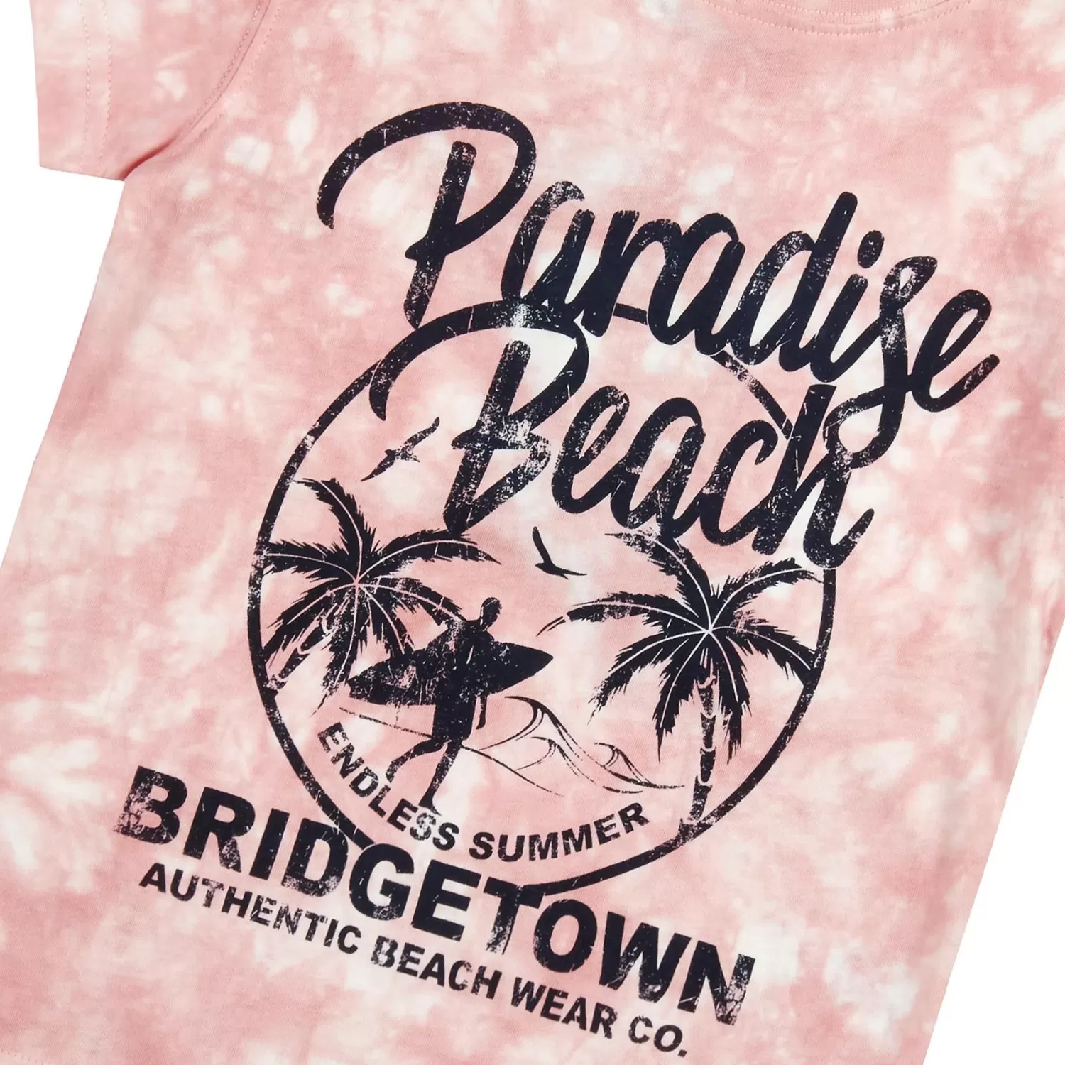Kids Cargo Bay Boys Pink Tie Dye Short Sleeve T-Shirt