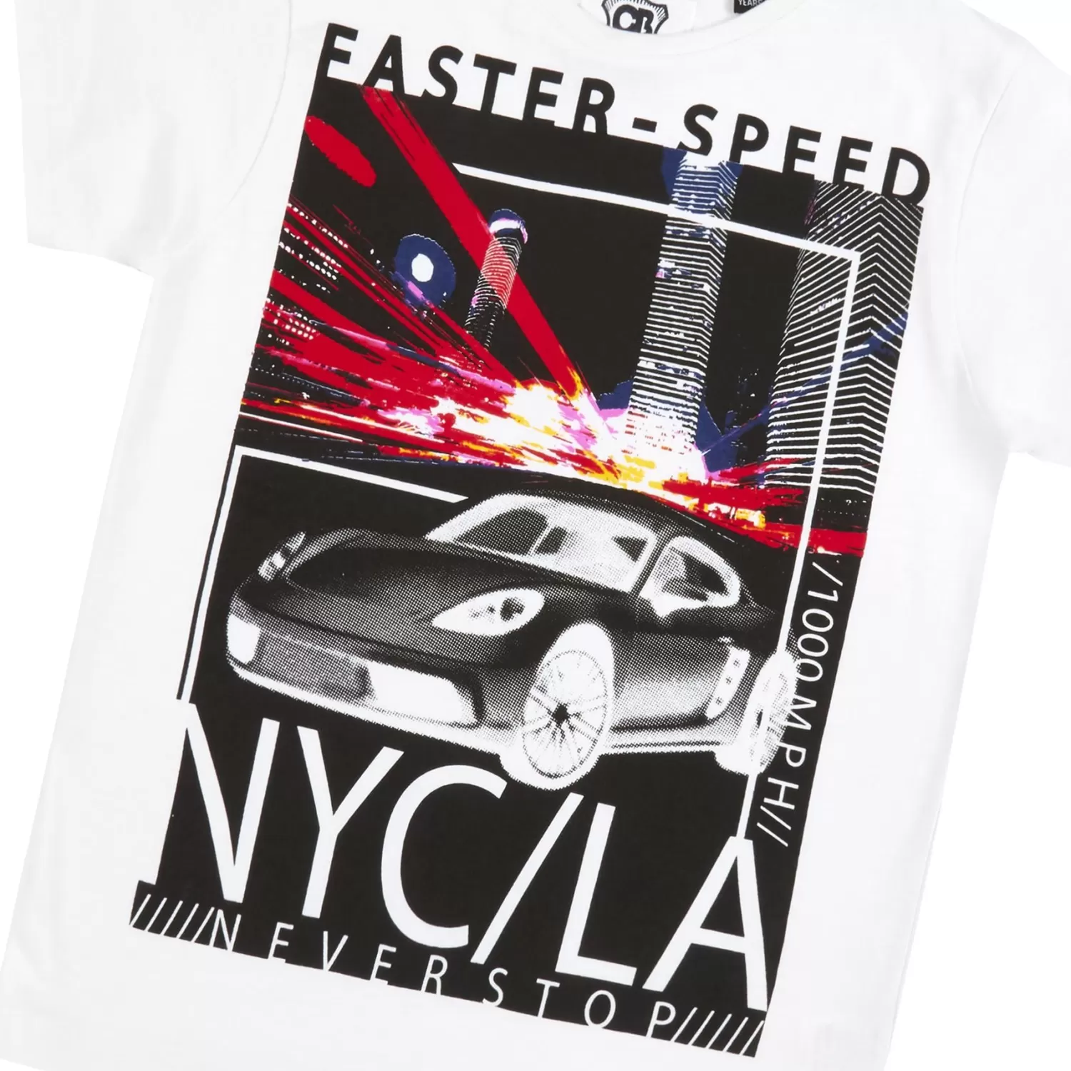 Kids Cargo Bay Boys White Short Sleeve T-Shirt