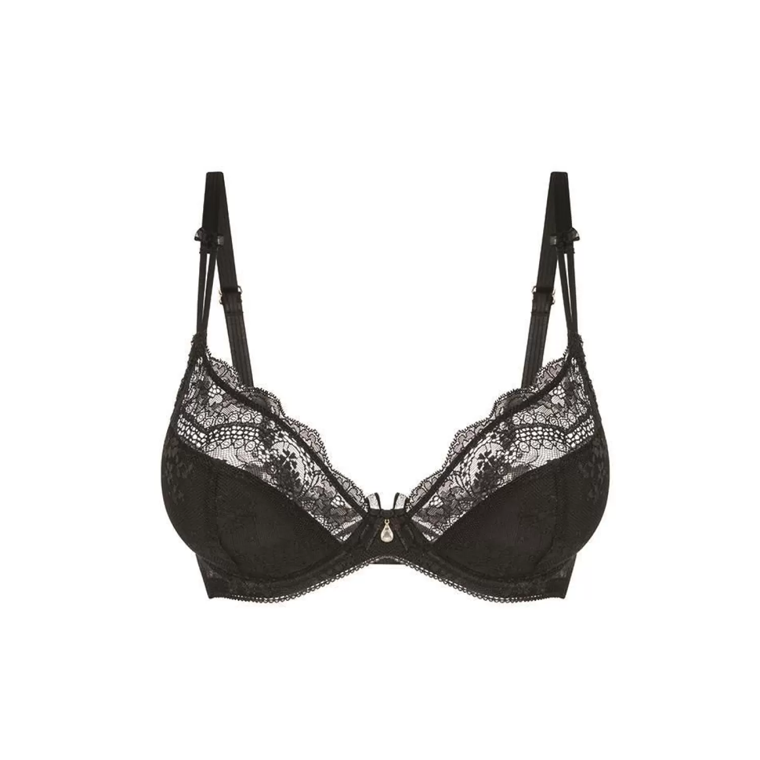 Charnos Bras | Cherub Diamond Plunge Bra - Black