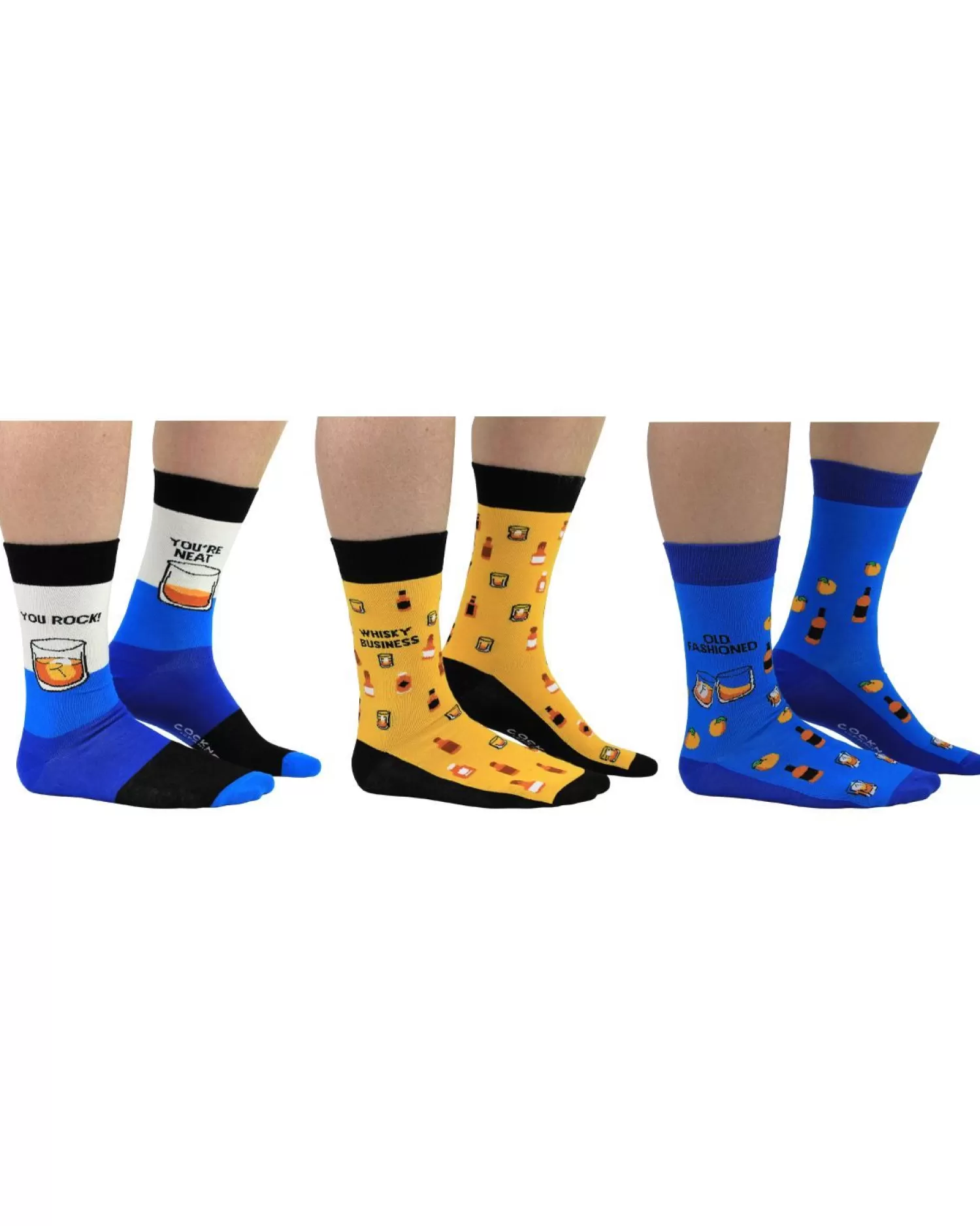 Men Cockney Spaniel Whiskey Socks Gift Box