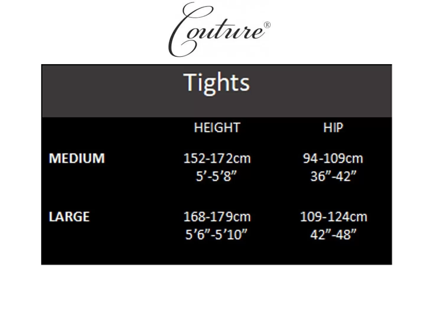 Couture Tights | Blackout Matte Opaque Tights