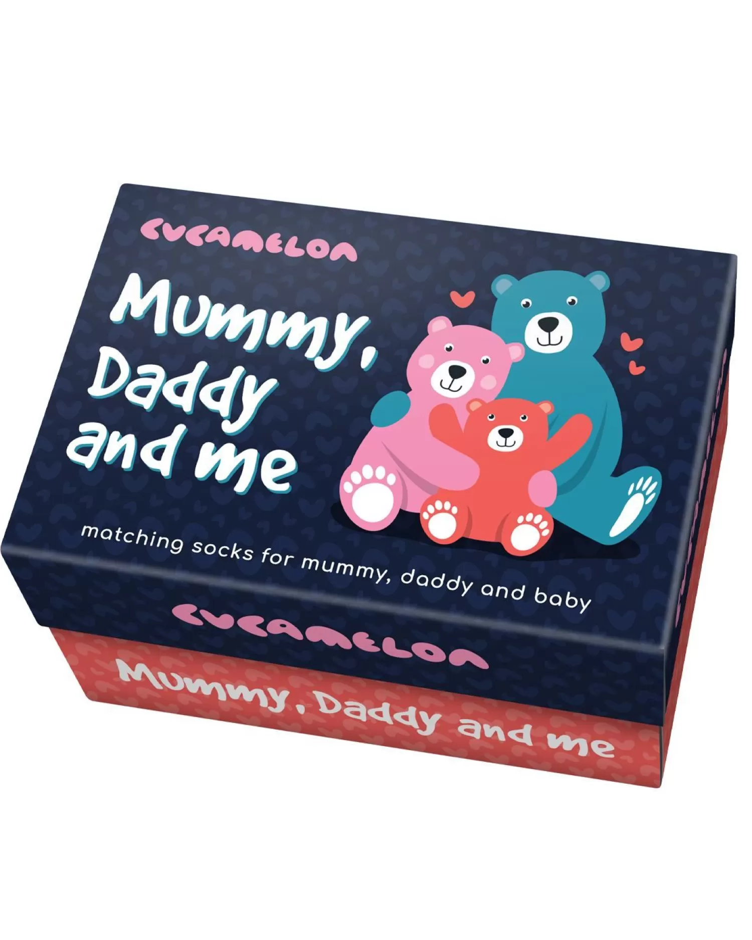 Kids Cucamelon Mummy, Daddy & Me Family Socks Gift Box