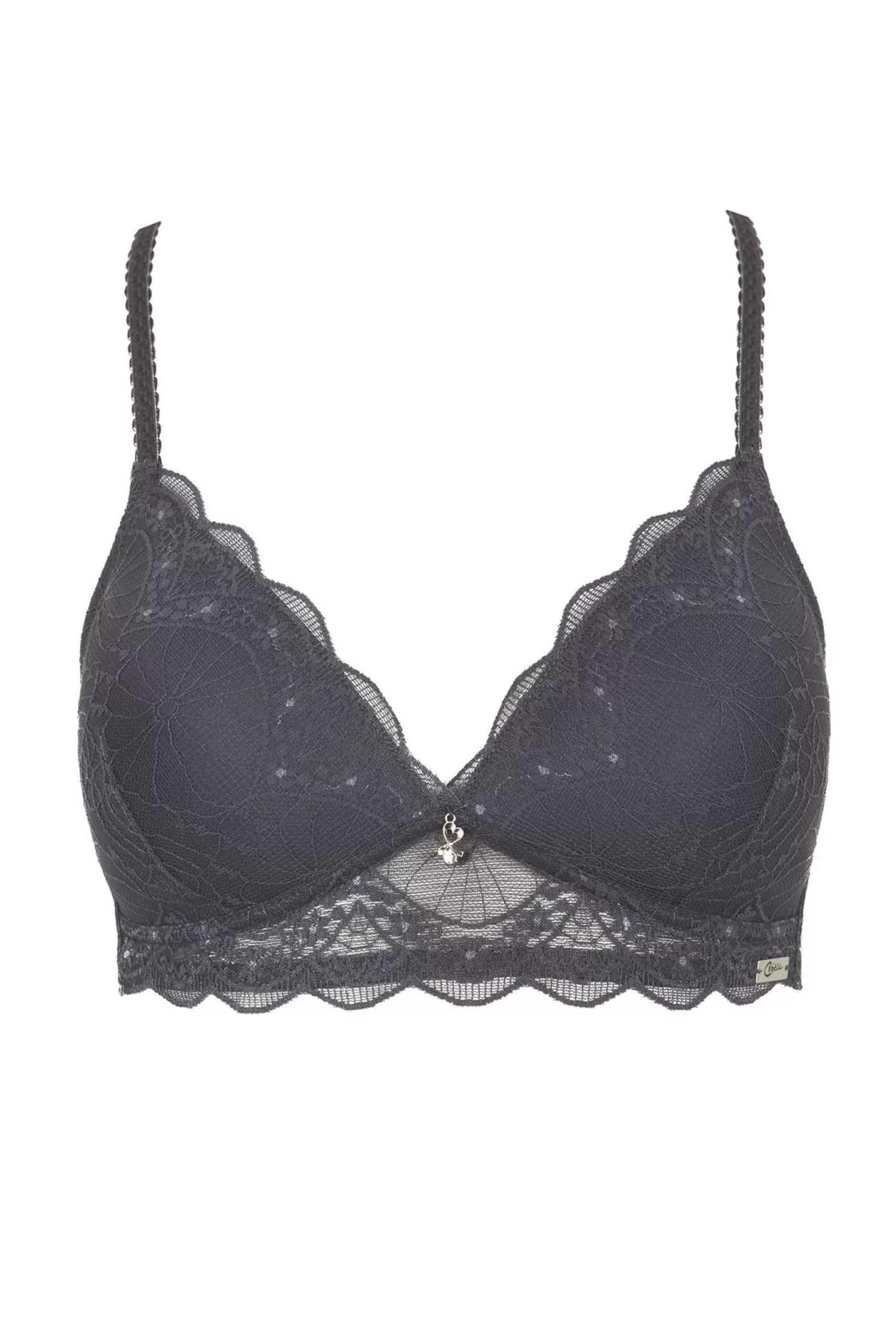 Naturana Bras | Cybele By Lace Moulded Bra - Anthracite