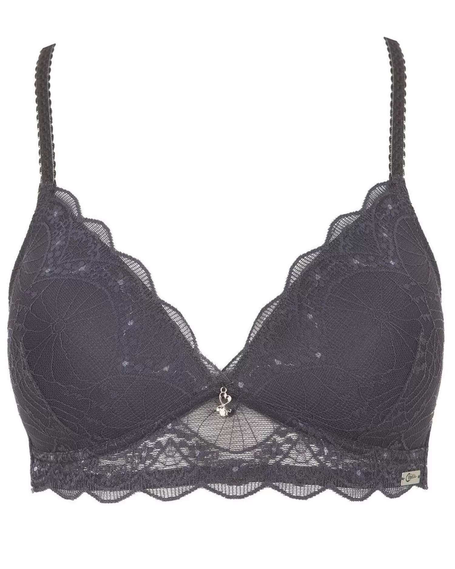 Naturana Bras | Cybele By Lace Moulded Bra - Anthracite