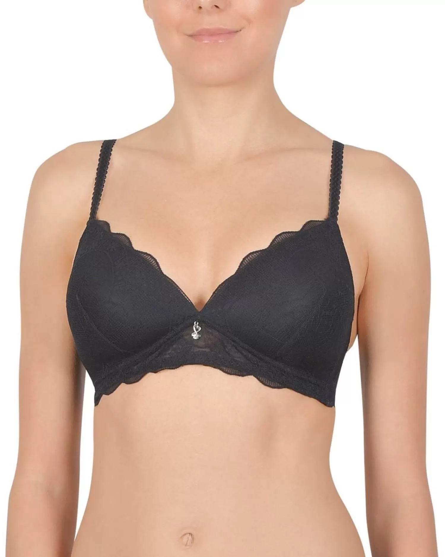 Naturana Bras | Cybele By Lace Moulded Bra - Black