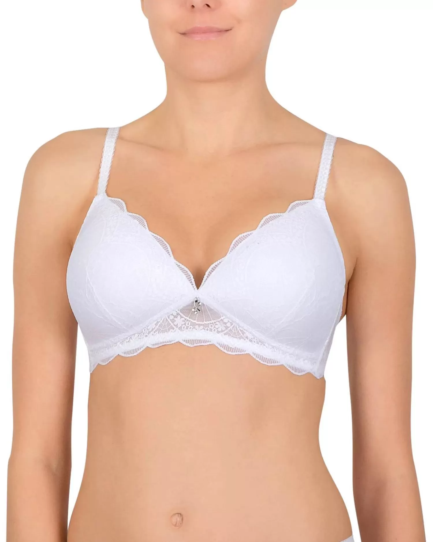 Naturana Bras | Cybele By Lace Moulded Bra - White
