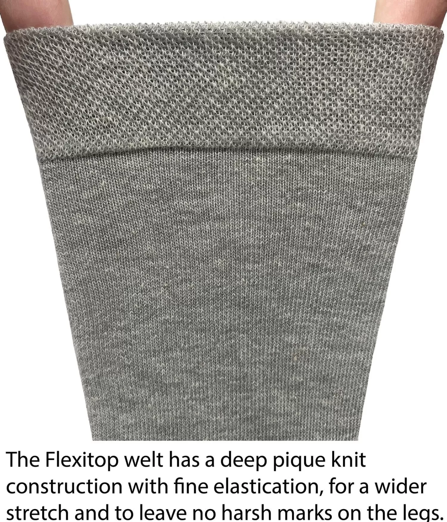 Flexitop Socks | 3 Pack Womens Cotton Rich Socks - Bright Heel & Toe