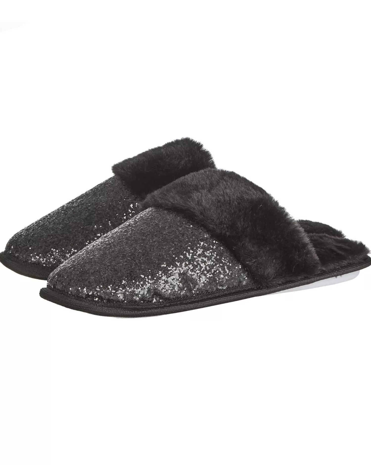 Forever Dreaming Slippers | Glitter Slippers - Black