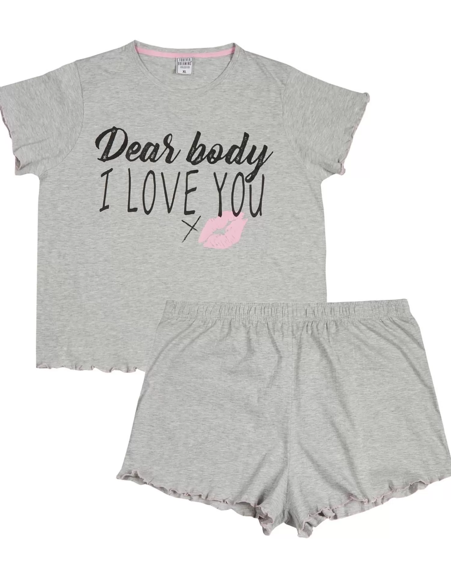 Forever Dreaming Pyjamas | Plus Size 'Dear Body' Short Pyjamas