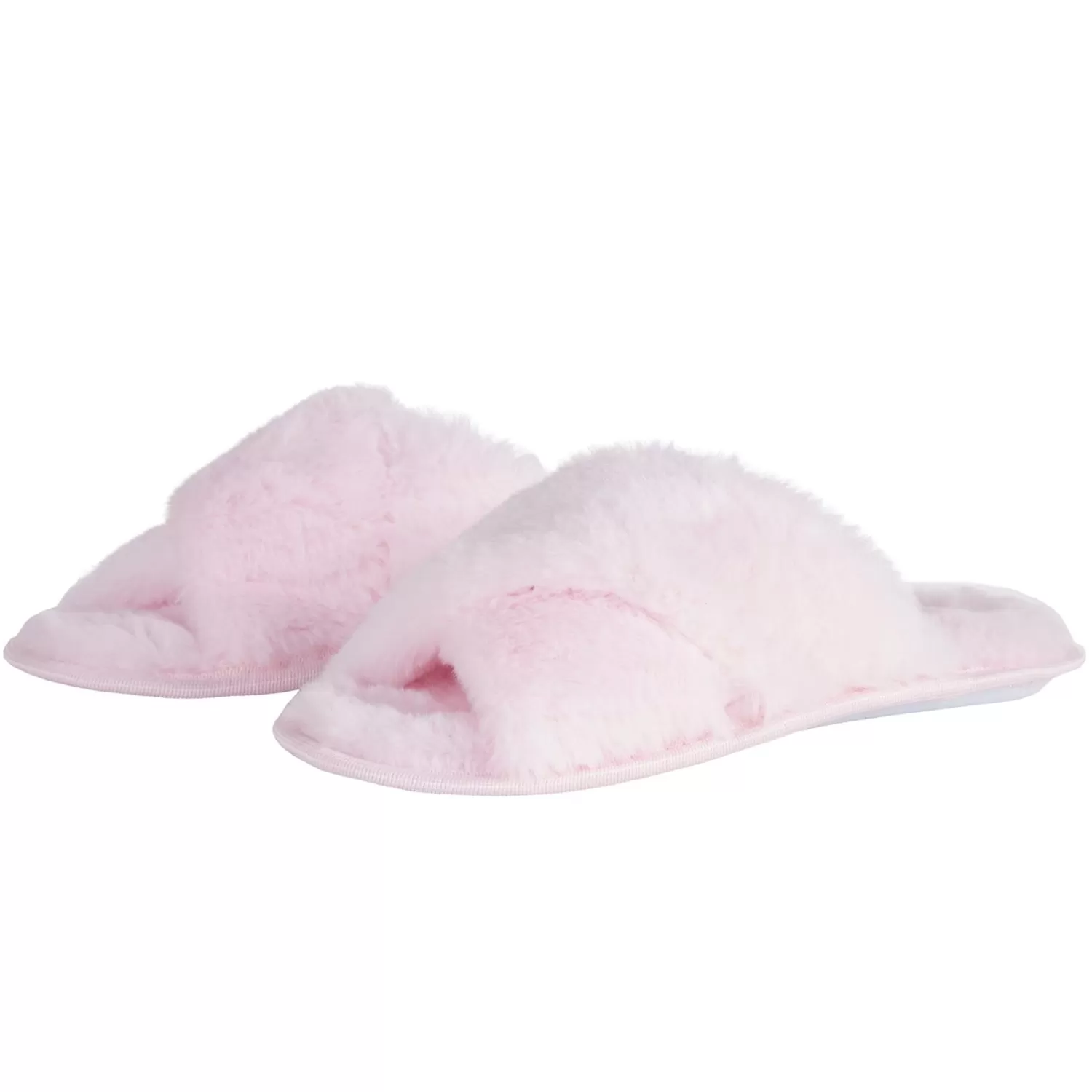 Forever Dreaming Slippers | Plush Cross Slippers - Pink