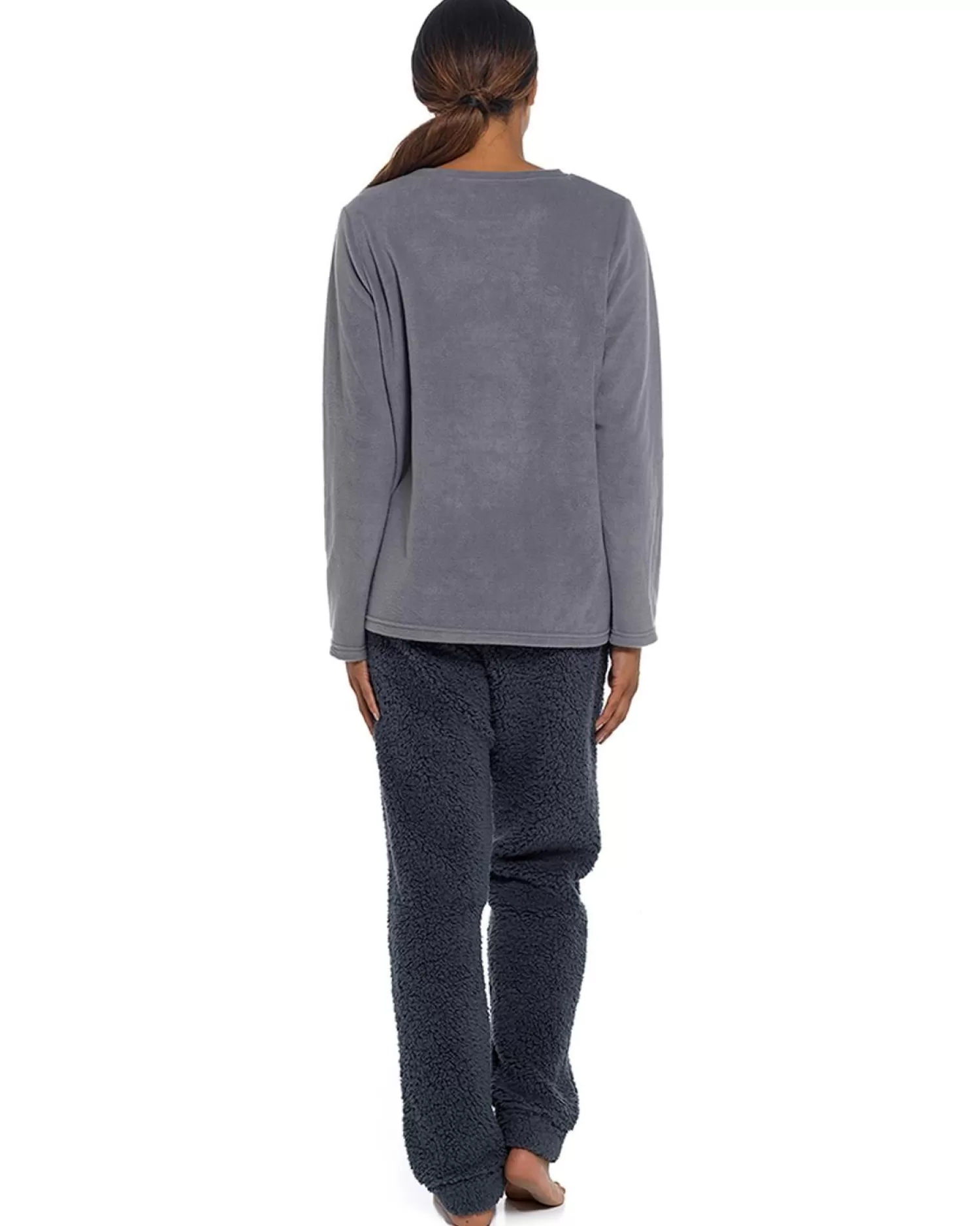 Foxbury Pyjamas | Charcoal Dog Fleece Pyjamas