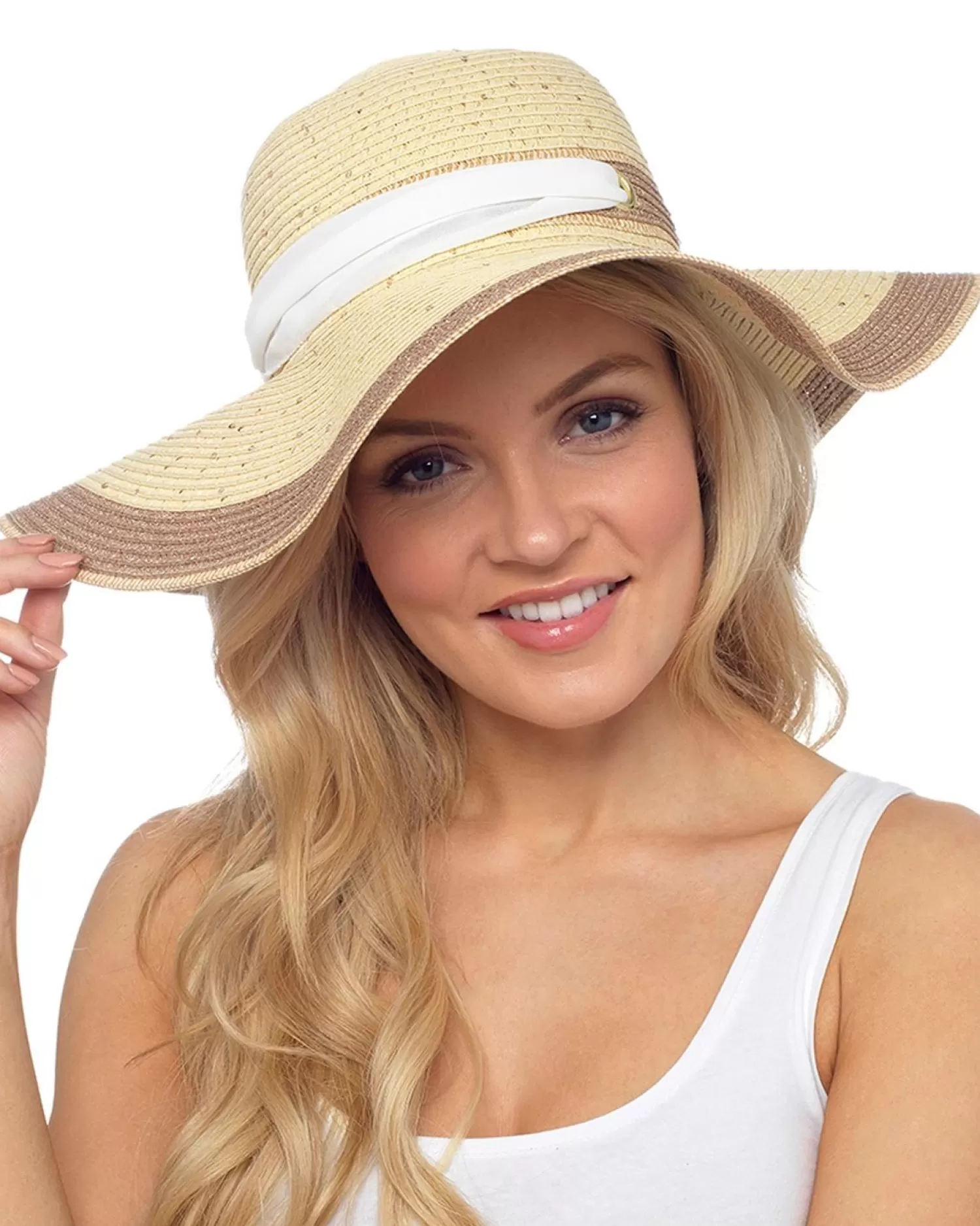 Foxbury Hats | Natural Ribbon Bow Floppy Summer Hat