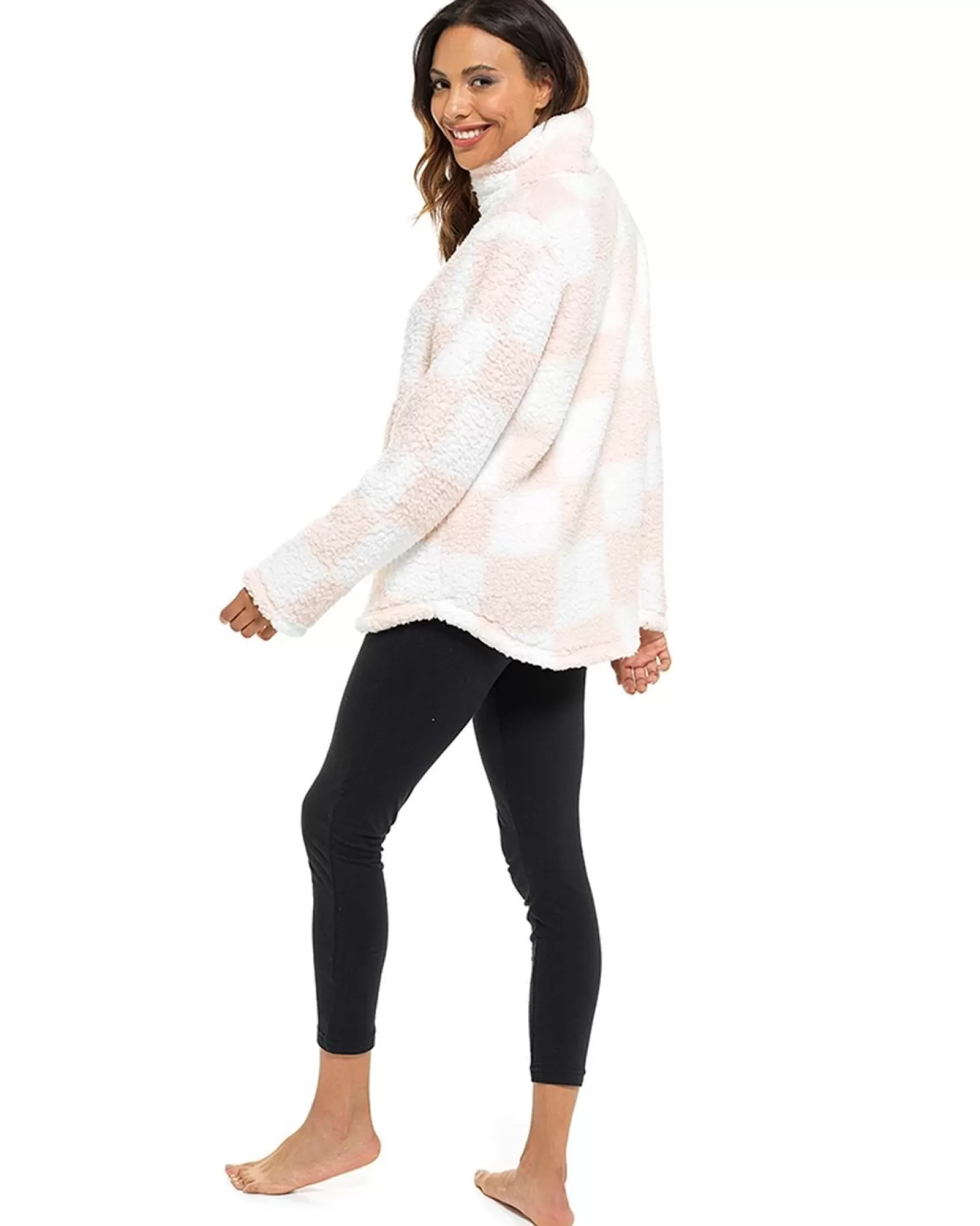Foxbury Loungewear | Sherpa Fleece Lounge Jumper - Oatmeal
