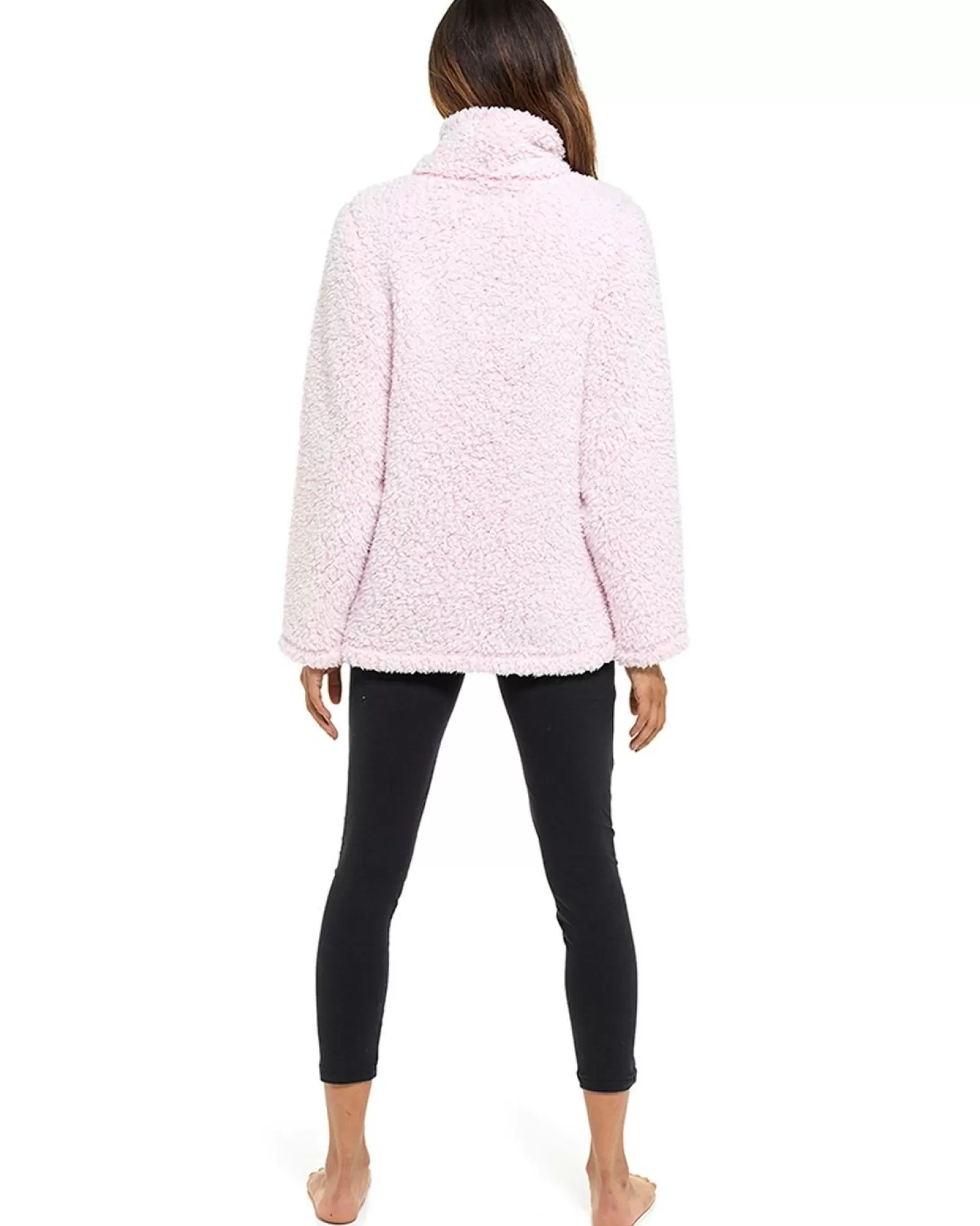 Foxbury Loungewear | Sherpa Fleece Lounge Jumper - Pink