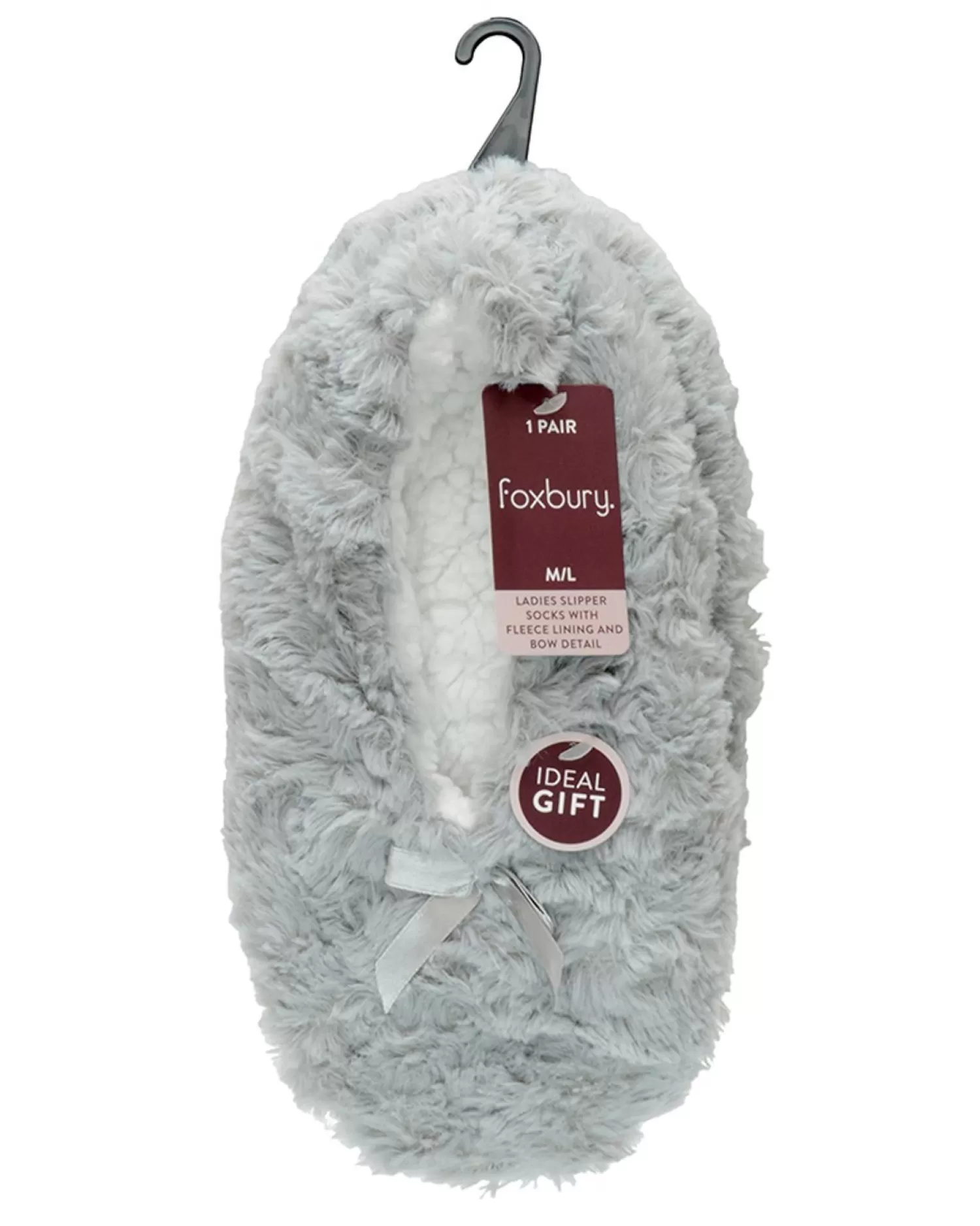 Foxbury Slippers | Swirl Sherpa Lined Slippers - Grey