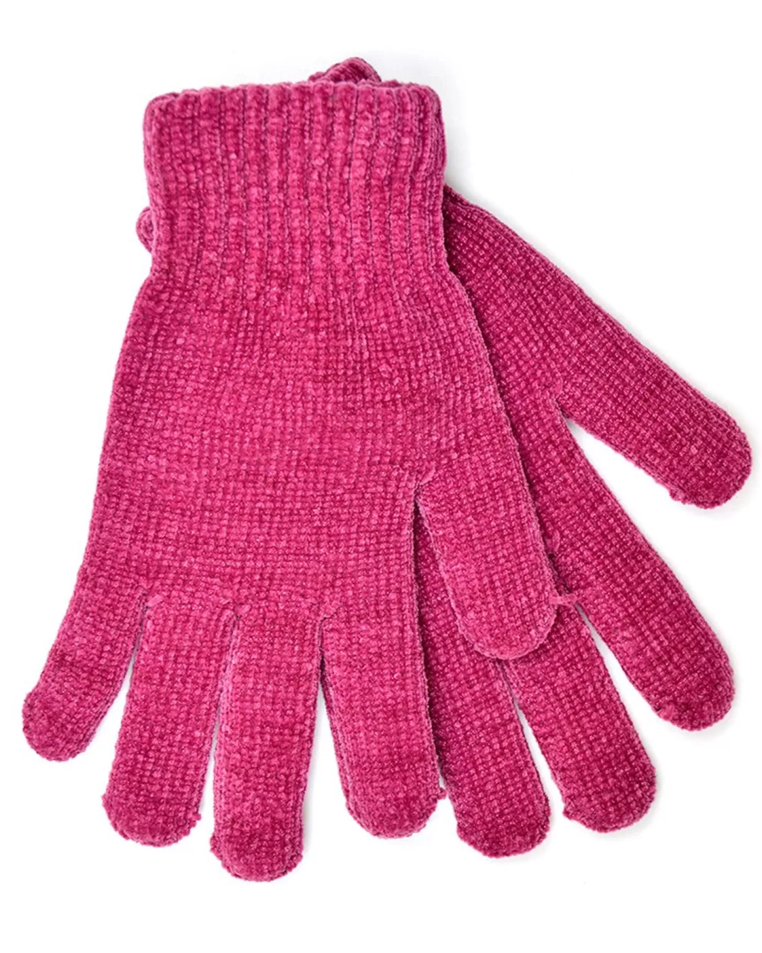 Foxbury Gloves | Thermal Lined Chenille Gloves - Berry