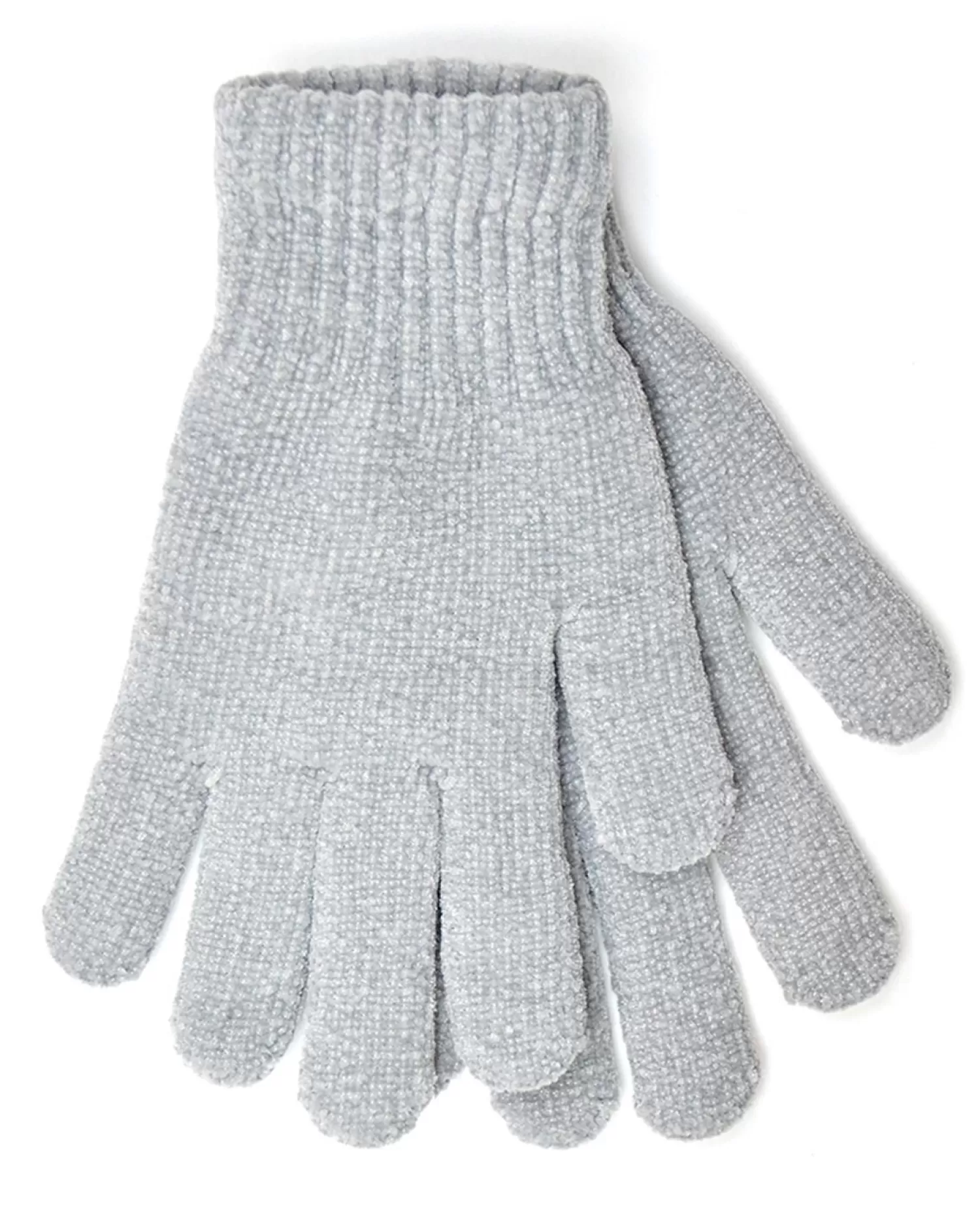 Foxbury Gloves | Thermal Lined Chenille Gloves - Grey