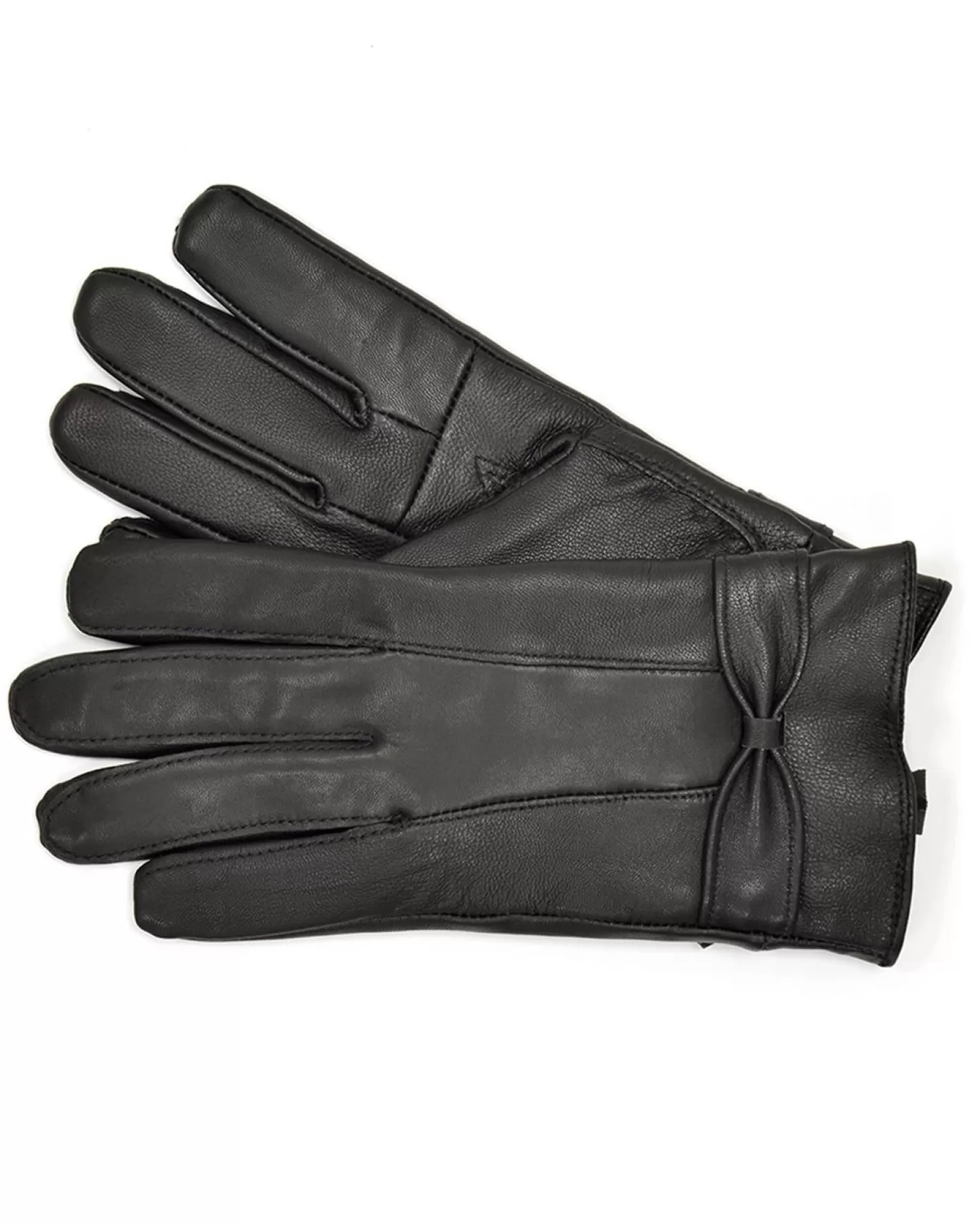 Foxbury Gloves | Womens Black Sheepskin Leather Gloves
