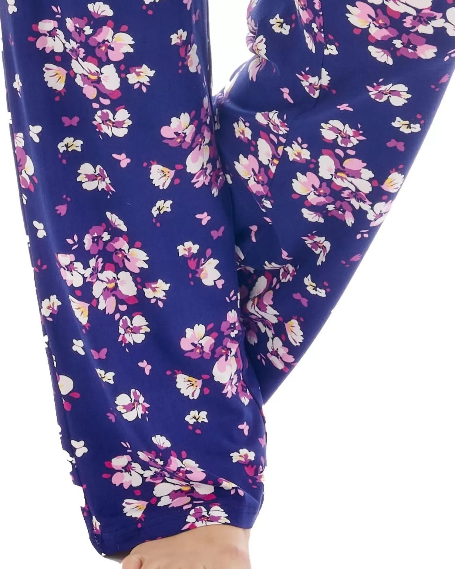 Slenderella Pyjamas | Gaspa© By Supersoft Sleeveless Long Pyjamas - Navy