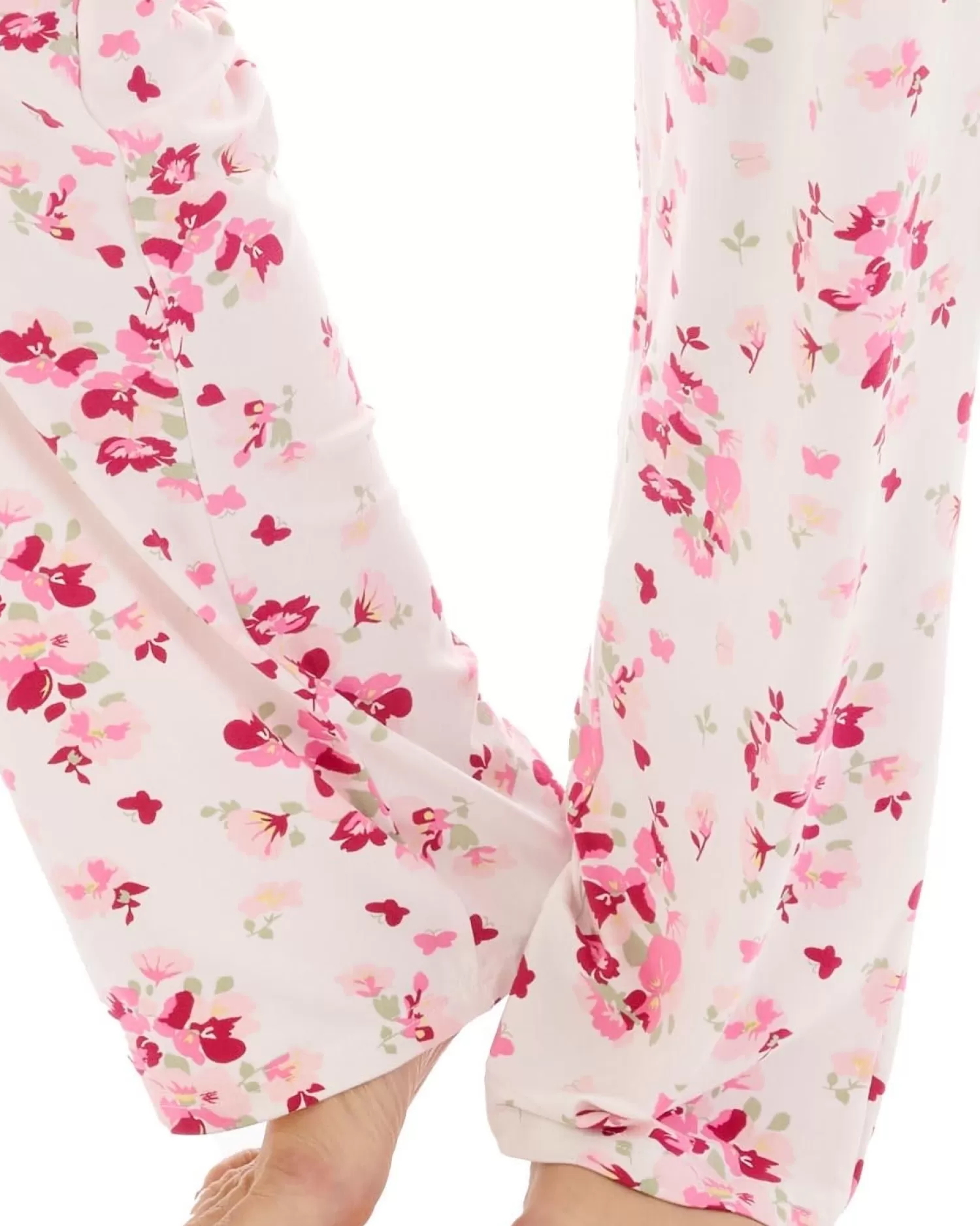 Slenderella Pyjamas | Gaspa© By Supersoft Sleeveless Long Pyjamas - Pink