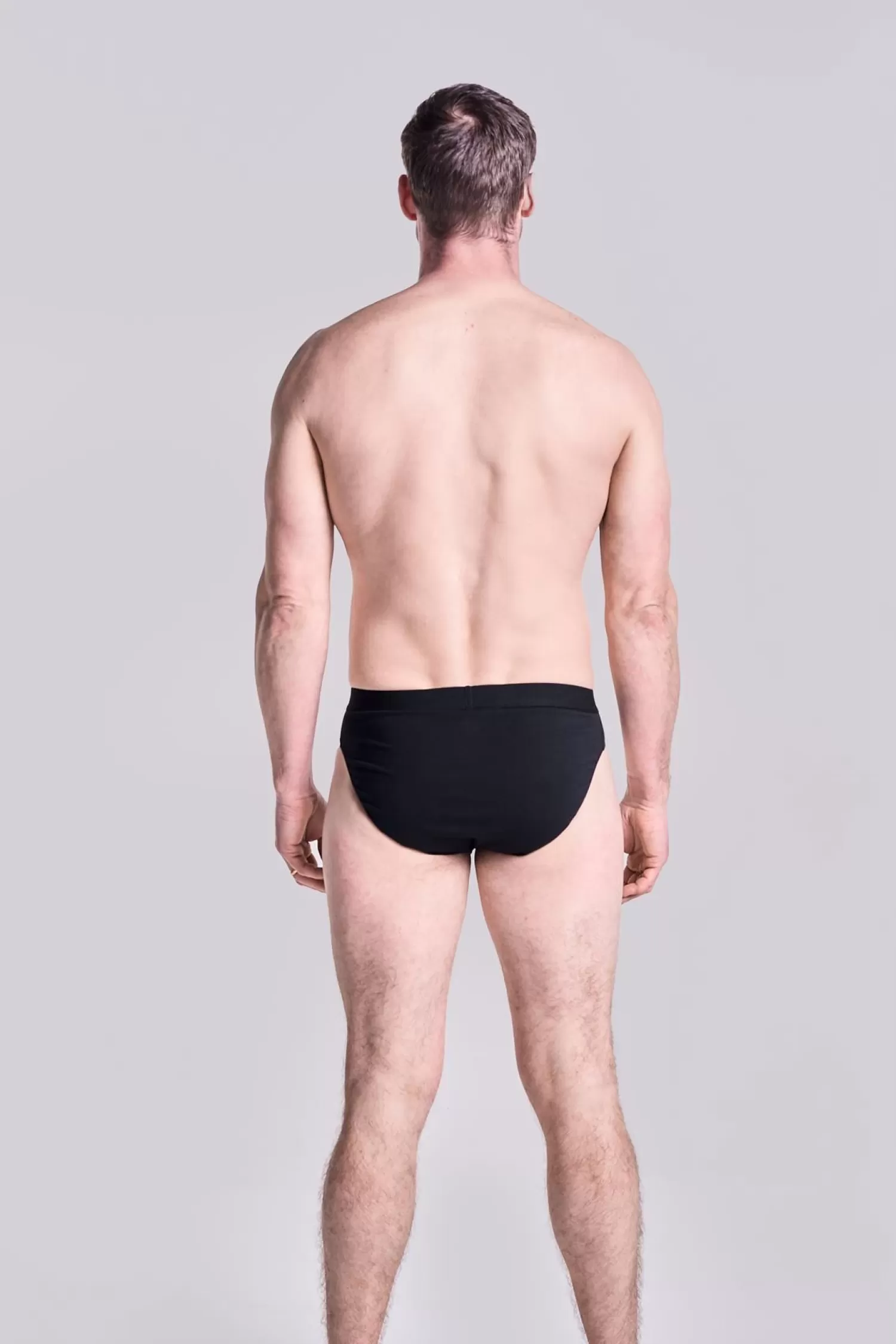 Men HJ Hall 3 Pack Mens Cotton Stretch Slip Briefs - Black