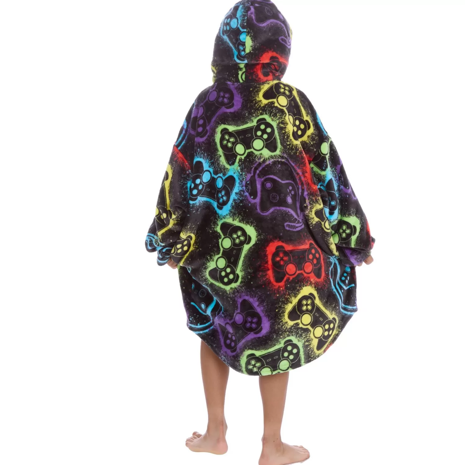 Kids Huggable Kids Neon Gaming Oversized Hoodie