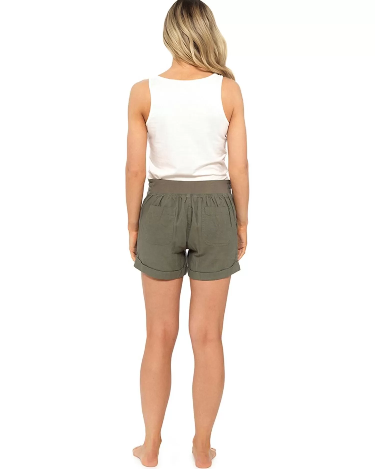 Indigo Roc Shorts & Skirts | Linen Shortie Shorts - Khaki