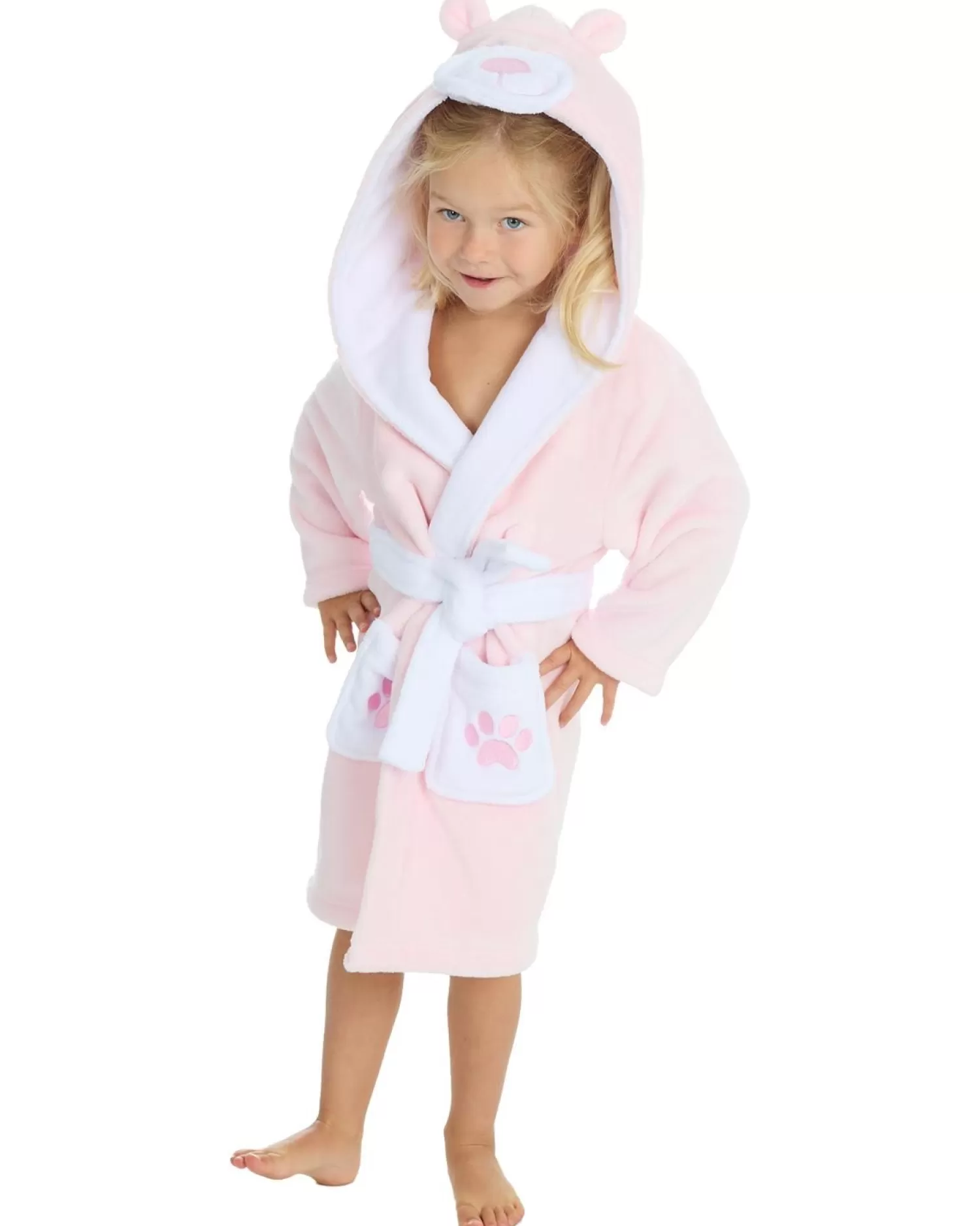 Kids Minikidz Infants Teddy Fleece Robe - Pink