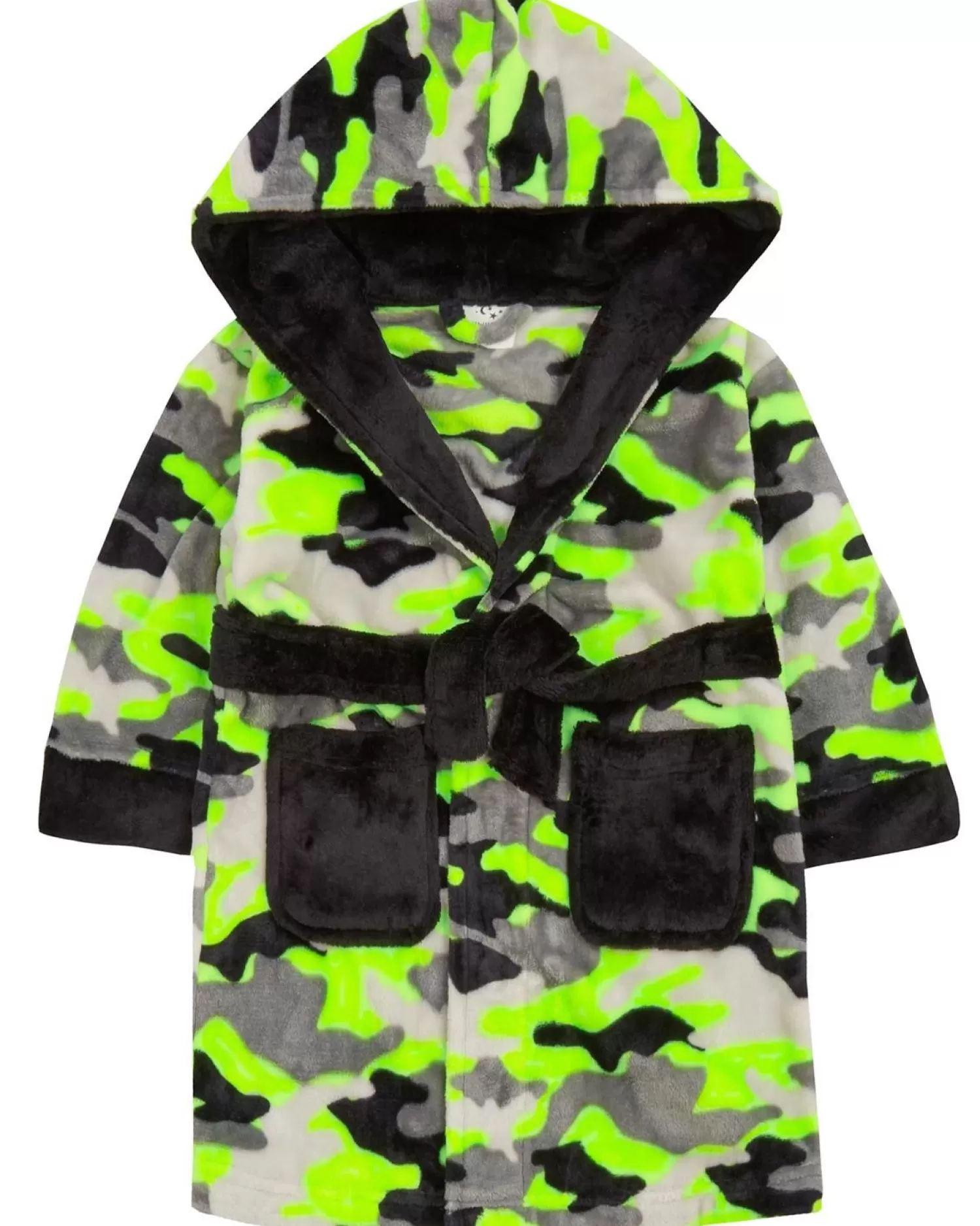 Kids * Kids Neon Camo Print Dressing Gown