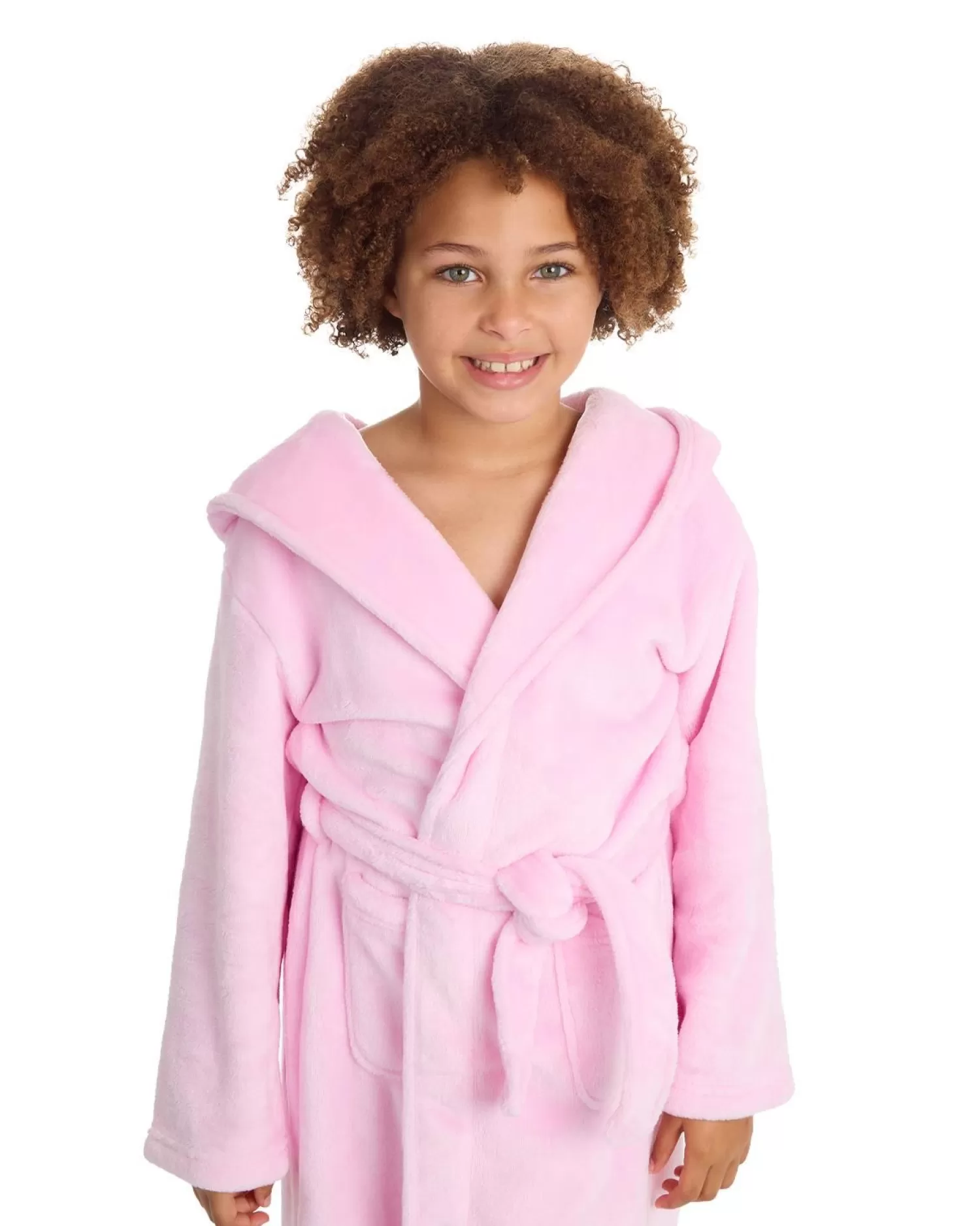 Kids * Kids Plush Dressing Gown - Light Pink