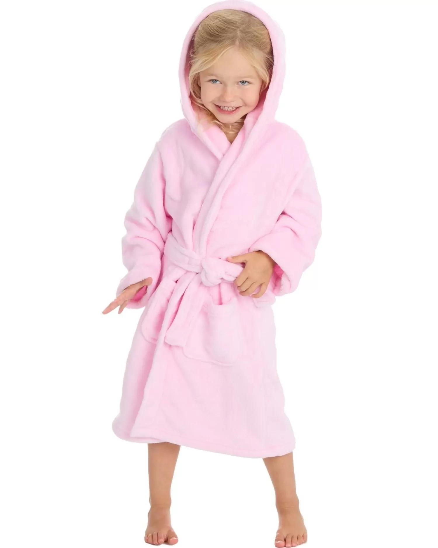 Kids * Kids Plush Dressing Gown - Light Pink
