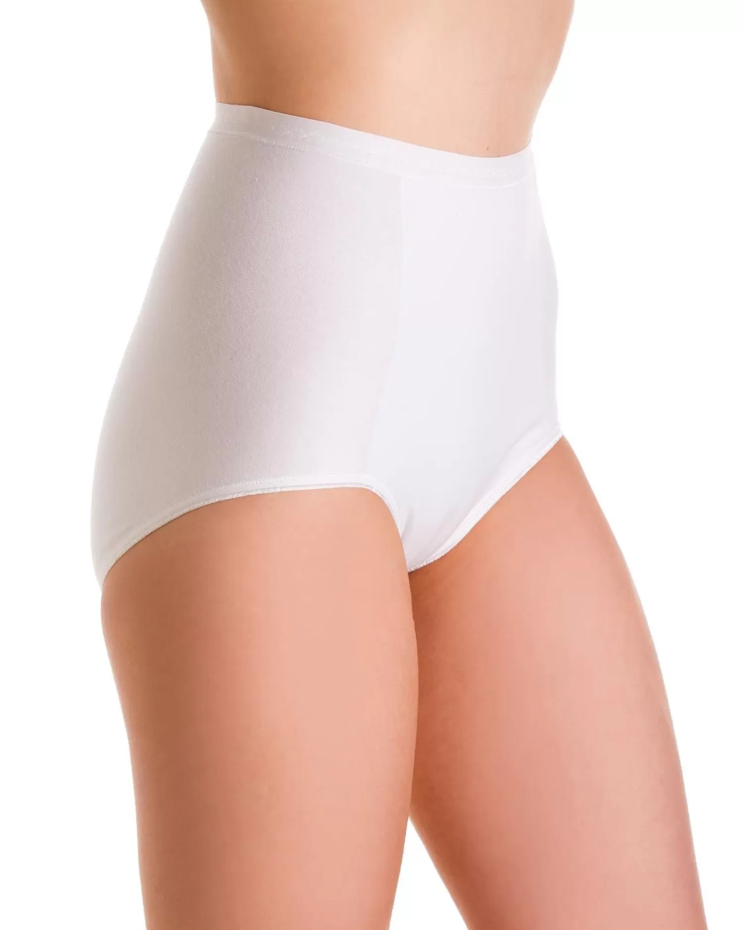 La Marquise Knickers | 2 Pack Control Maxi Brief - White