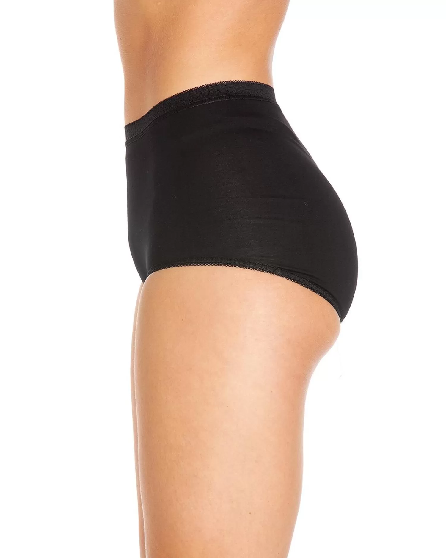 La Marquise Knickers | 3 Pack Maxi Brief - Black