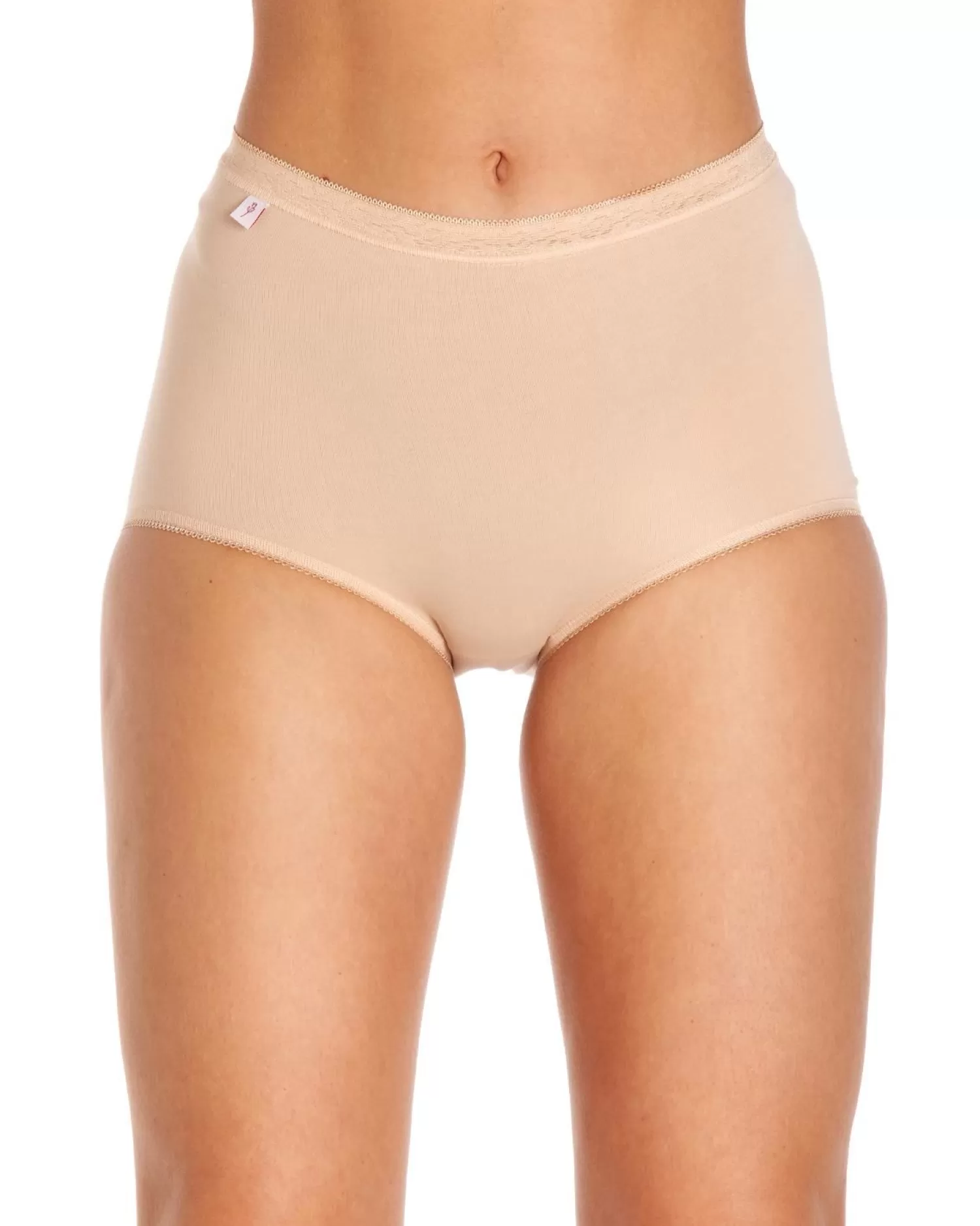 La Marquise Knickers | 3 Pack Maxi Brief - Nude