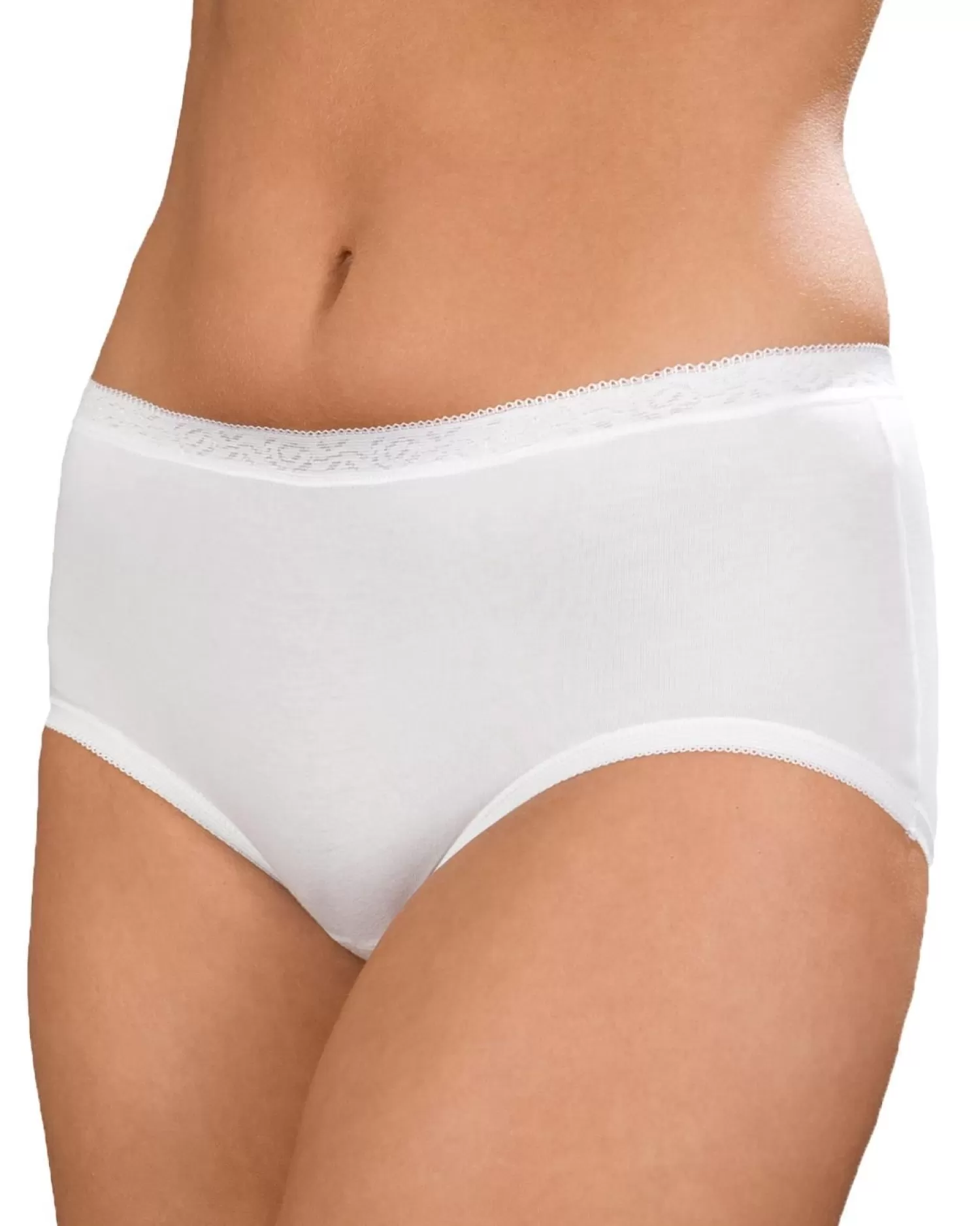 La Marquise Knickers | 3 Pack Midi Brief - White