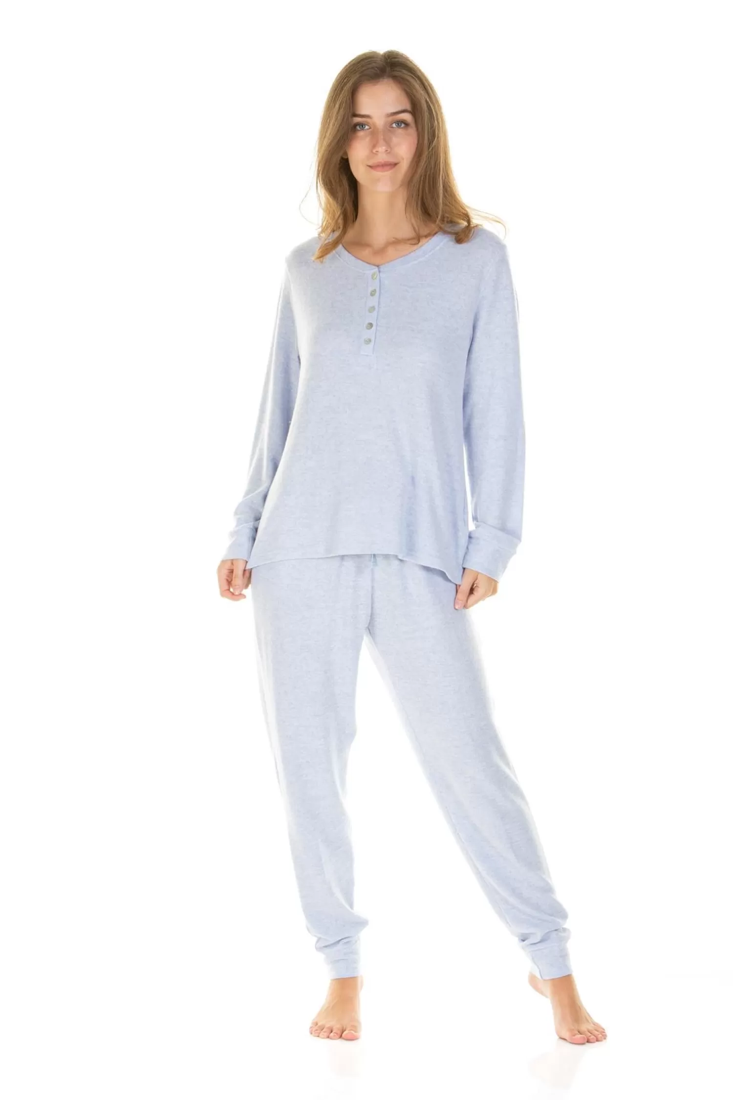 La Marquise Pyjamas | Lush Lounge Cloudknit Pyjamas - Blue