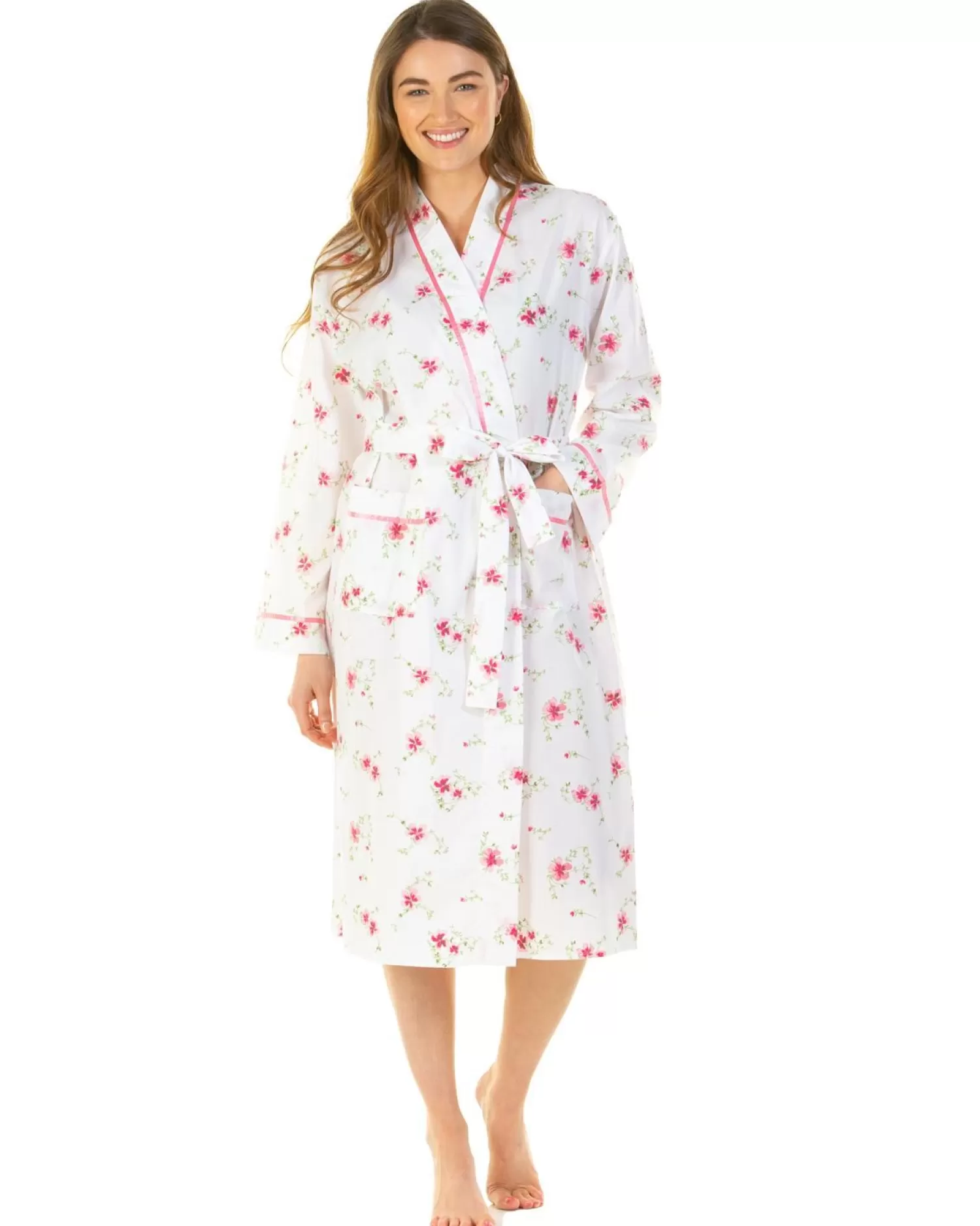 La Marquise Dressing Gowns | Wallflower Robe - Pink
