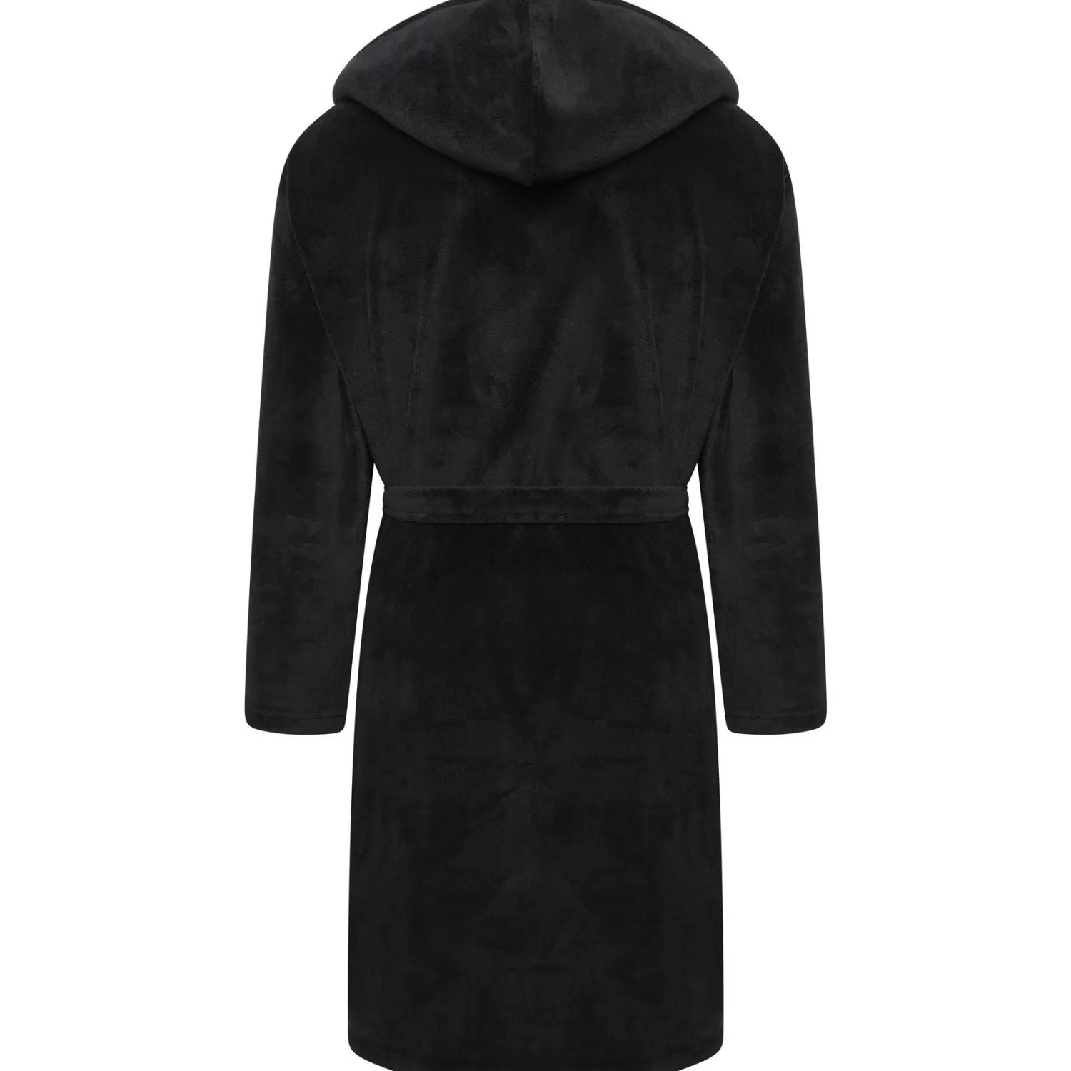 Men Loungeable Fleece Dressing Gown - Black