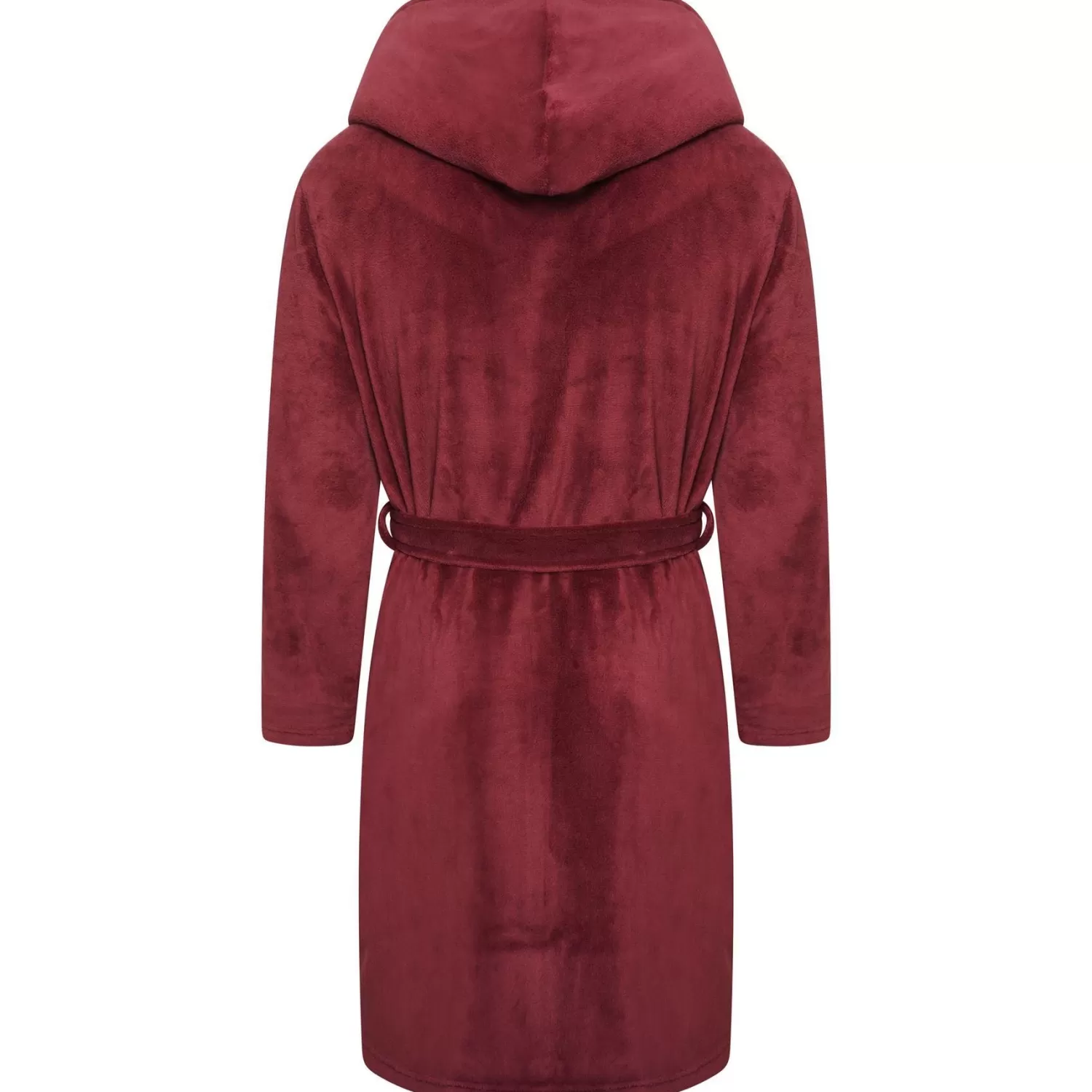 Men Loungeable Fleece Dressing Gown - Burgundy