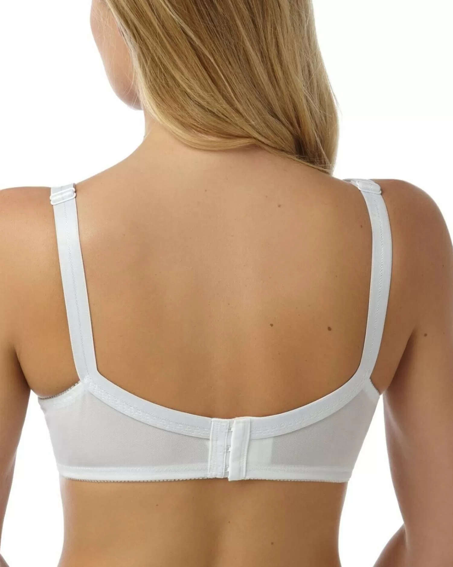 Marlon Bras | Lace Firm Control Wireless Bra - White